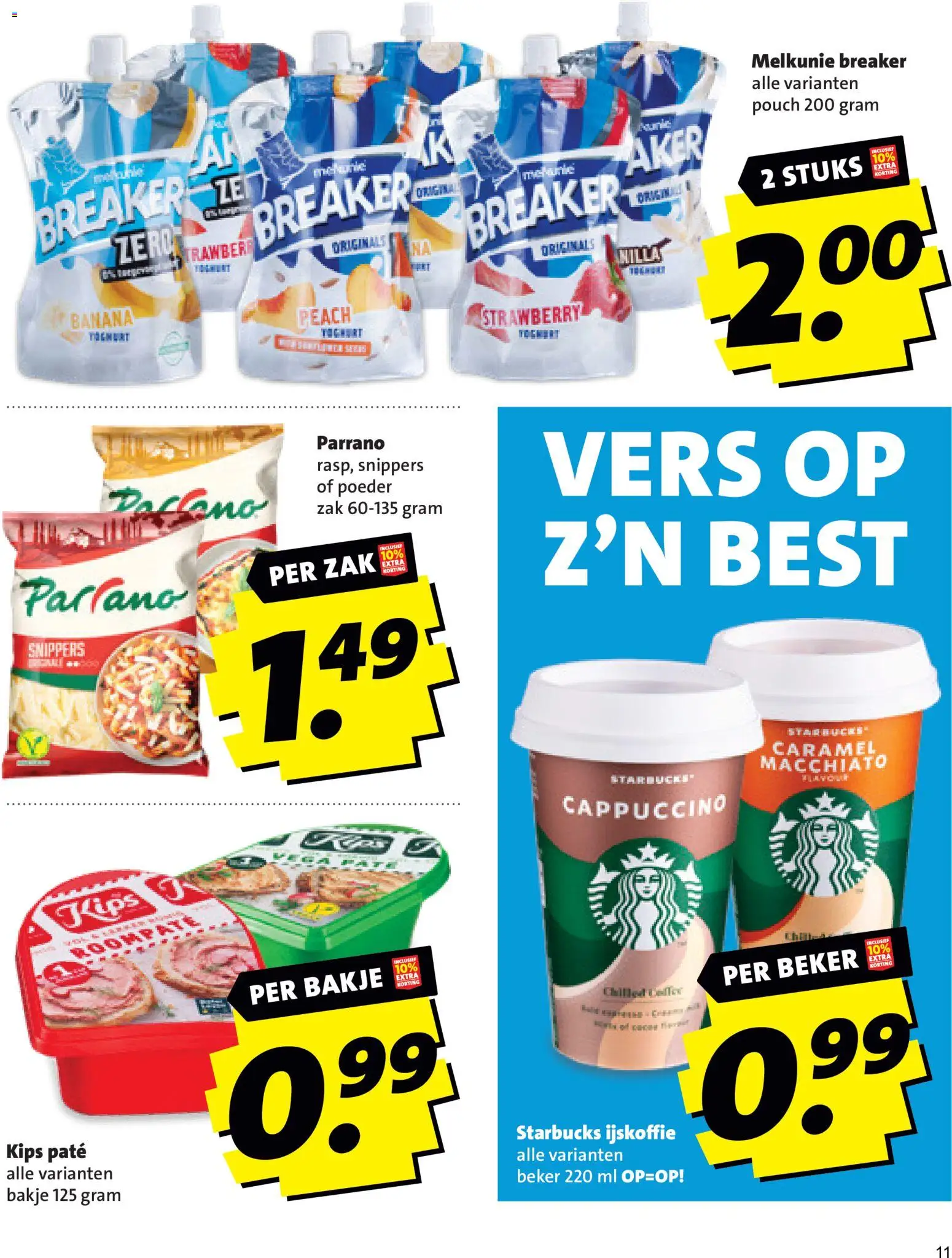 {H1} | Pagina: 11 | Producten: Beker, Poeder, Cappuccino, Ijskoffie