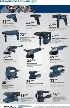 Pré-visualização BricoMarché Folheto 10 - Catálogo Ferramentas e Construção válido de 16/07/2026 | Página: 6 | Produtos: Ferramentas, Base, Bateria, Martelo
