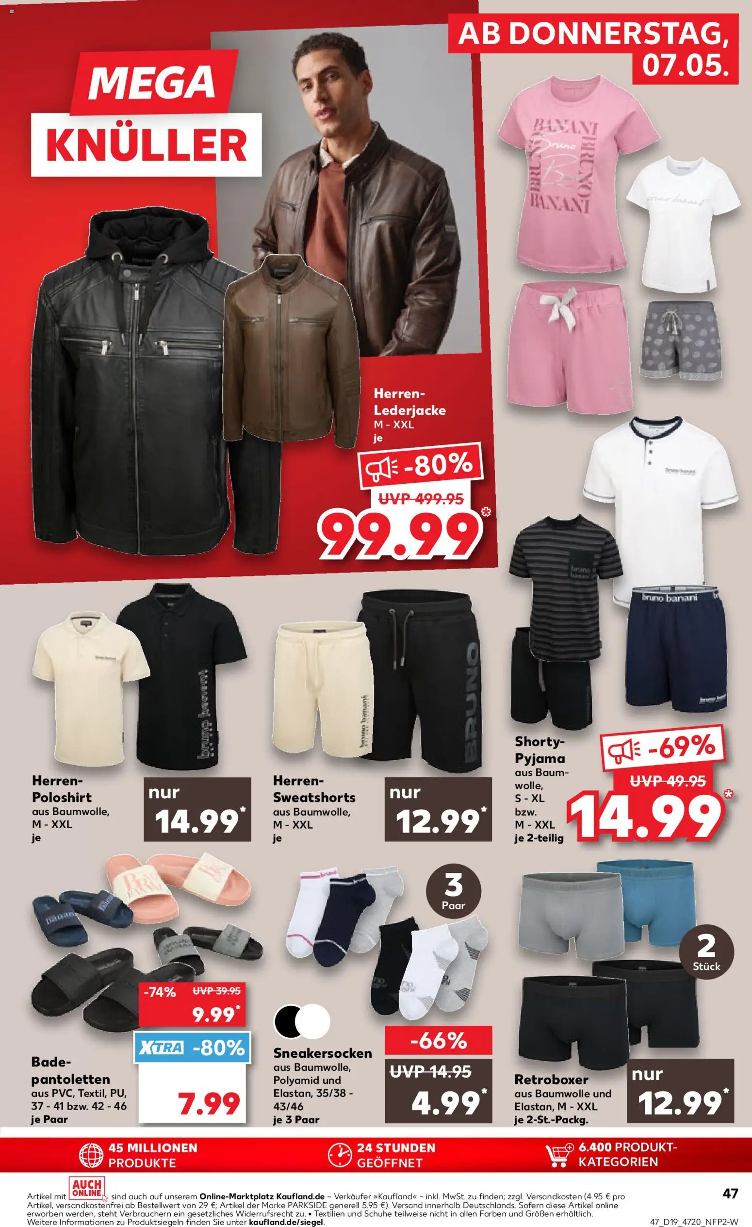 Kaufland Prospekt Hannover	 – gültig ab 07.05.2026 | Seite: 47 | Produkte: Shirt, Sweatshorts, Poloshirt, Pyjama
