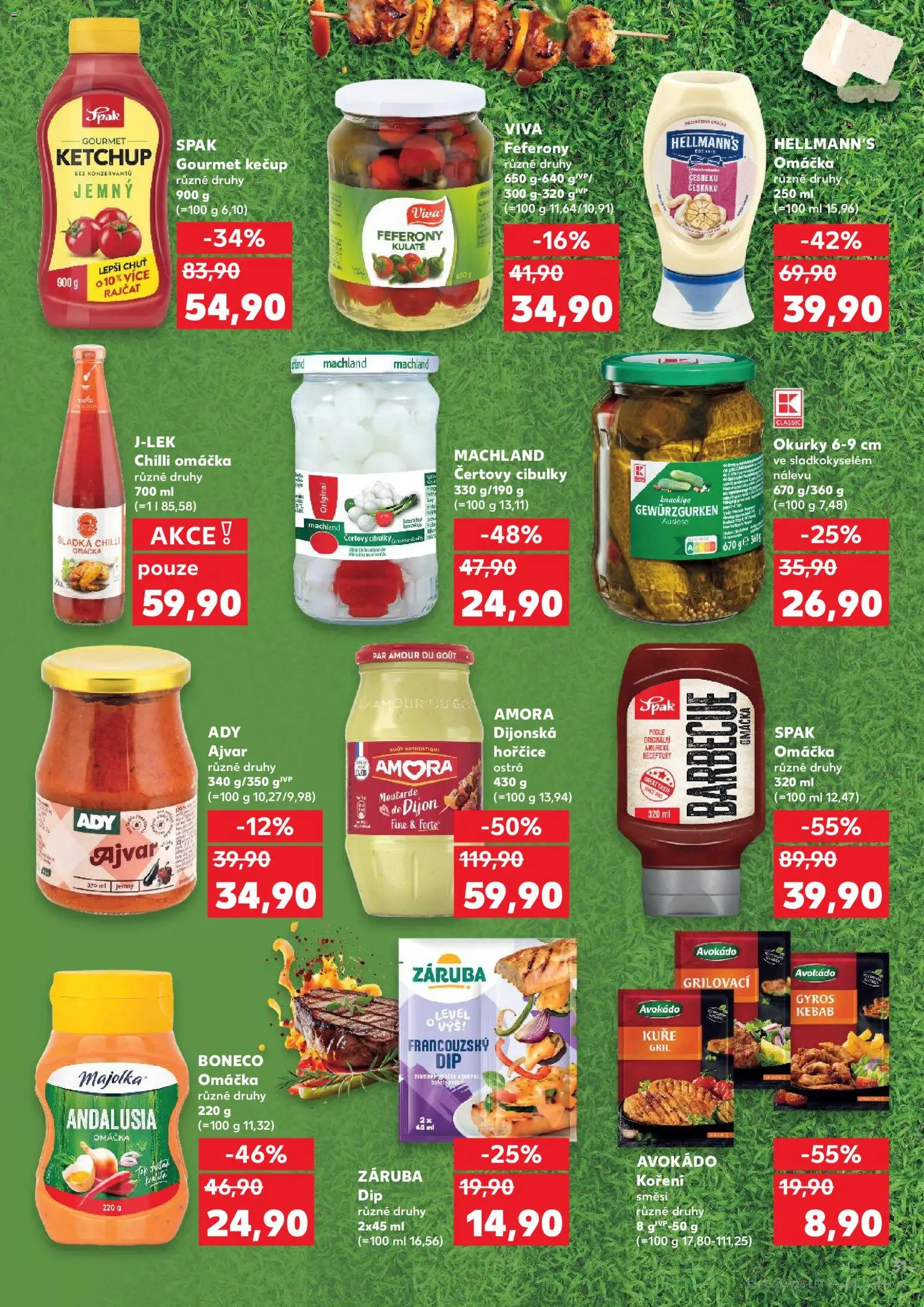 Kaufland leták - Ostrava od 08.07.2026 | Strana: 31 | Produkty: Kečup, Koření, Hellmann's, Kebab