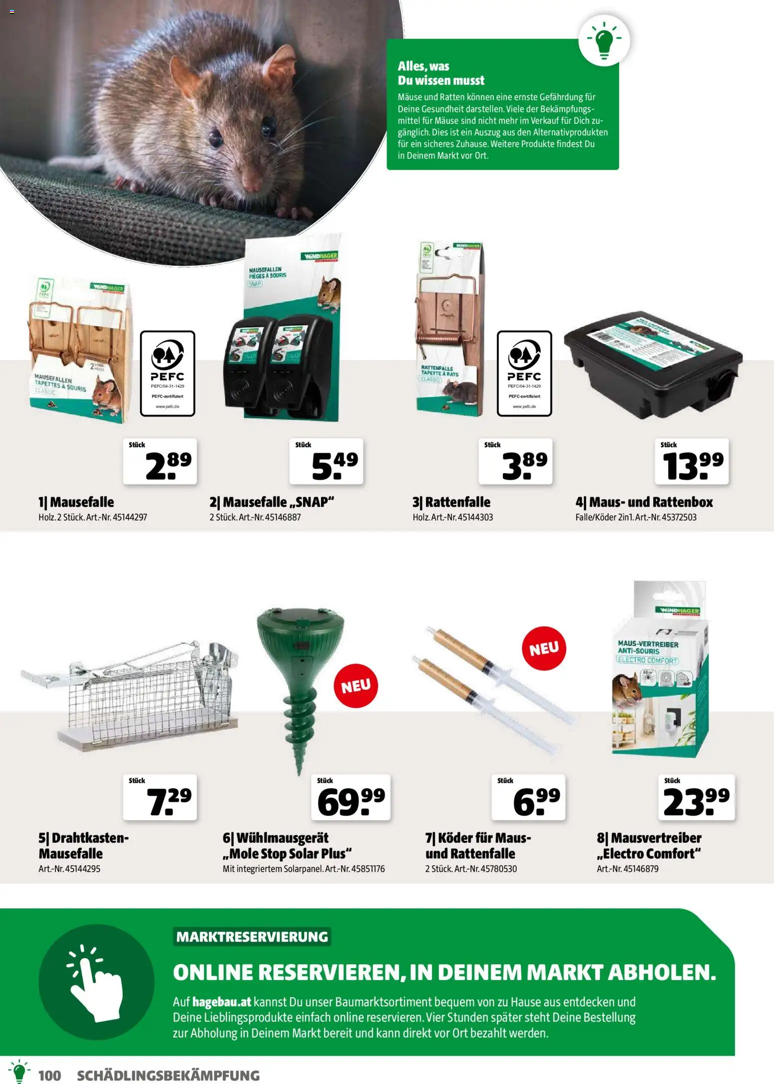 Hagebau Gartenjahr gültig ab 13.03.2026 | Seite: 100 | Produkte: Maus