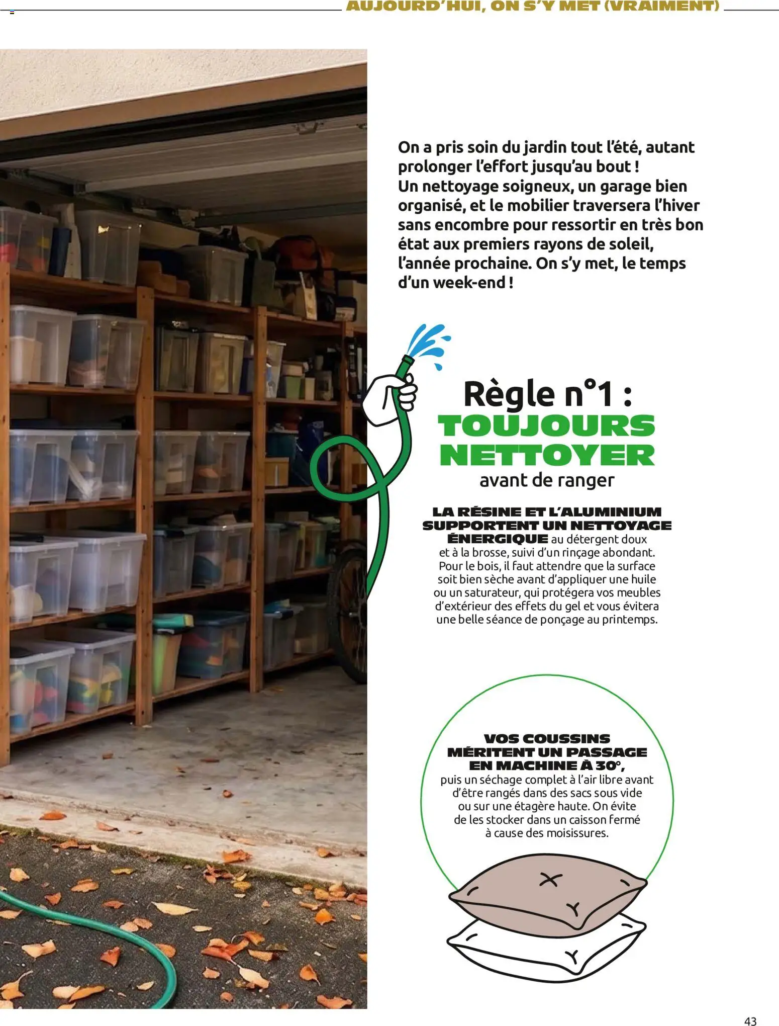 {H1} | Page: 43 | Produits: Règle, Détergent, Garage, Huile