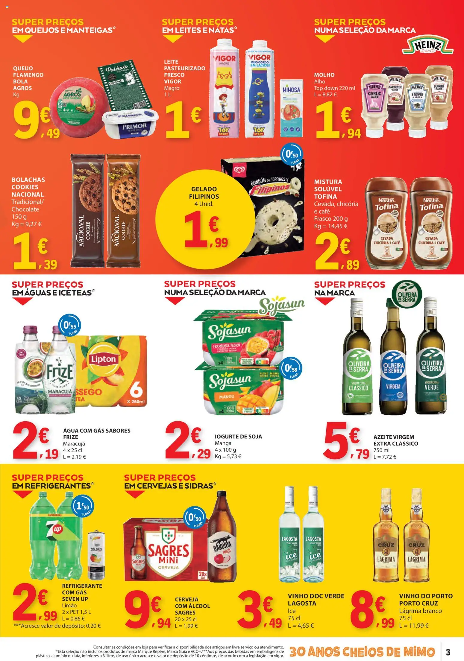 E.Leclerc Catálogo Fim de Semana │ válido de 26/06/2026 | Página: 3 | Produtos: Azeite, Filipinos, Bolachas, Leite
