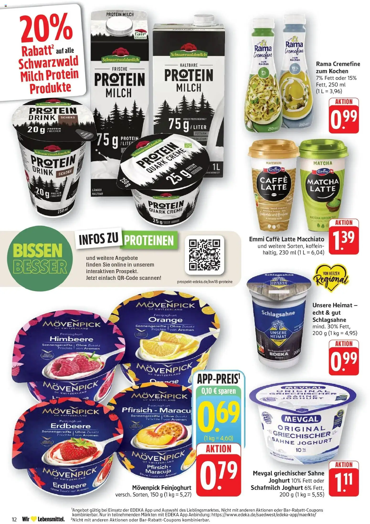 Edeka prospekt Geislingen	 – gültig ab 27.04.2026 | Seite: 14 | Produkte: Quark, Milch, Rama cremefine, Pfirsich