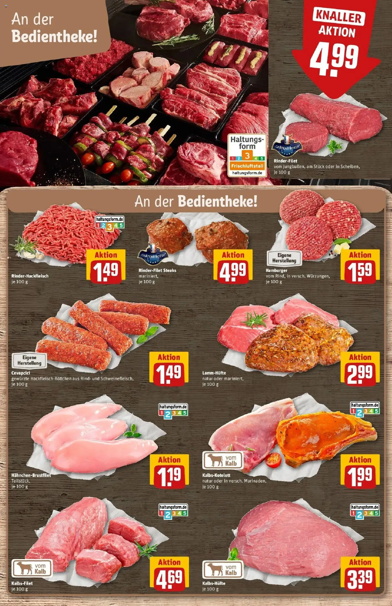 REWE Prospekt ab 03.08.2026 zum Blättern » Angebote | Seite: 8 | Produkte: Rinderfilet, Cevapcici
