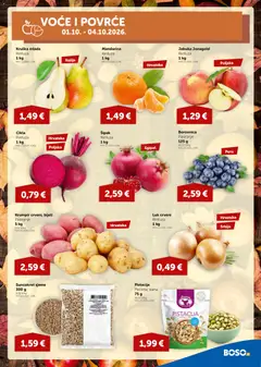 Boso Katalog - Pregled kataloga iz trgovine Boso, vrijedi od 01.10.2026 | Stranica: 3 | Proizvodi: Luk, Pistacija, Sjemenke, Suncokret