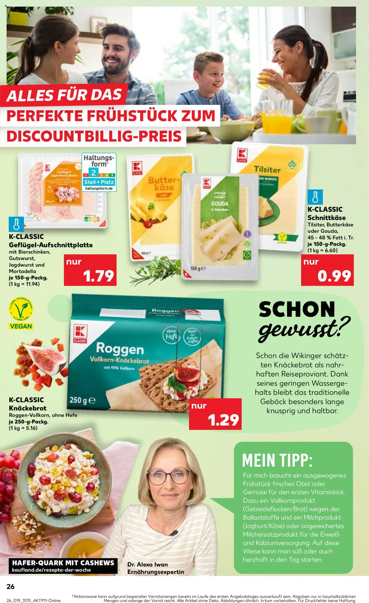 Kaufland Prospekt Rostock	 – gültig ab 07.05.2026 | Seite: 26 | Produkte: Butter, Käse, Gemüse, Obst