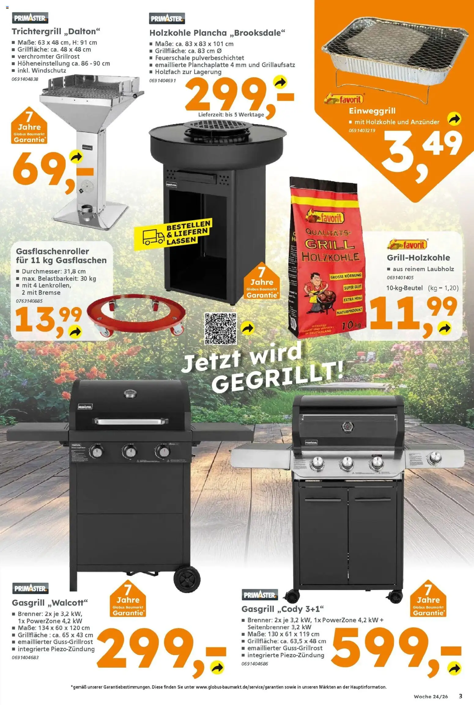 Globus Baumarkt Prospekt Homburg – gültig ab 08.06.2026 | Seite: 3 | Produkte: Grill