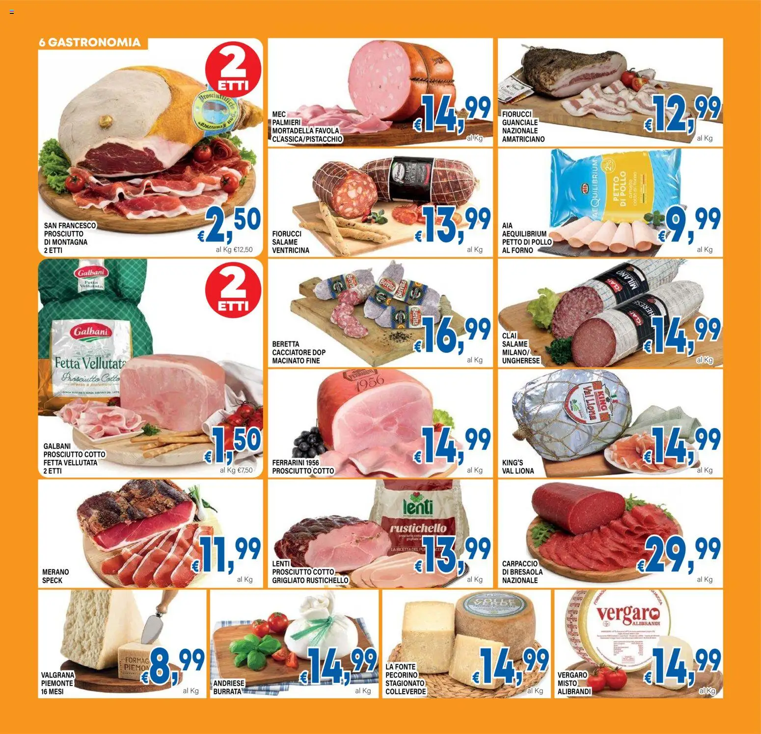 Volantino DEM del 12/08/2026 | Pagina: 6 | Prodotti: Speck, Lenti, Burrata, Guanciale