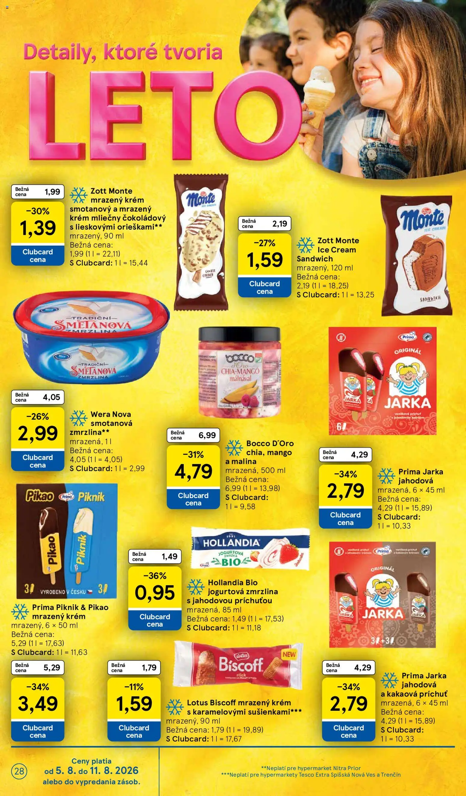 Nové Tesco akcie – leták je platný od 05.08.2026 | Strana: 28