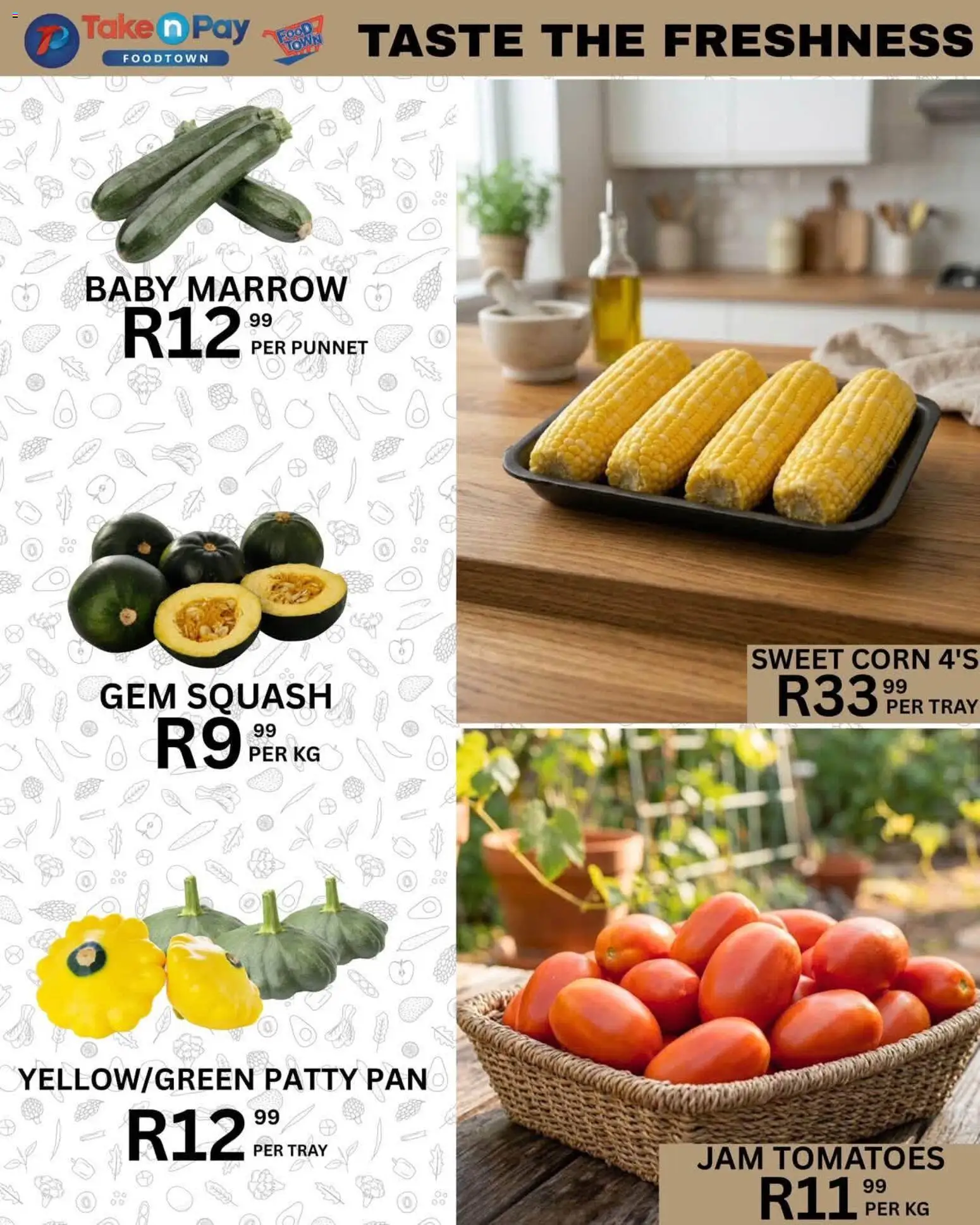 New Take n Pay catalogue – valid from 04/08/2026 | Page: 7 | Products: Jam, Tray, Squash, Tomatoes