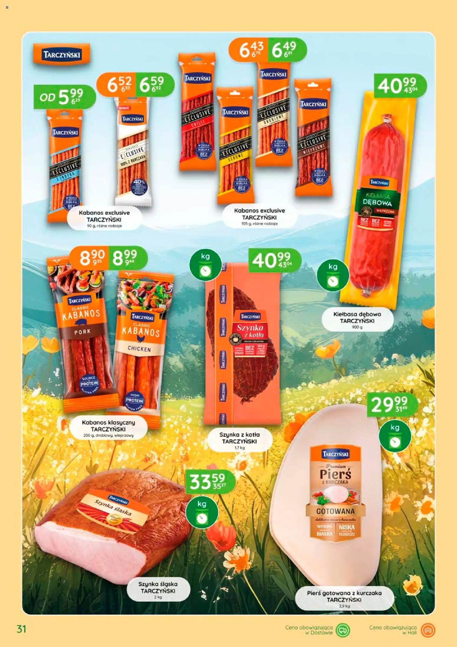 Eurocash gazetka - Katalog Wędlin od 06.08.2026 | Strona: 31 | Produkty: Kiełbasa, High Protein, Szynka, Kabanos