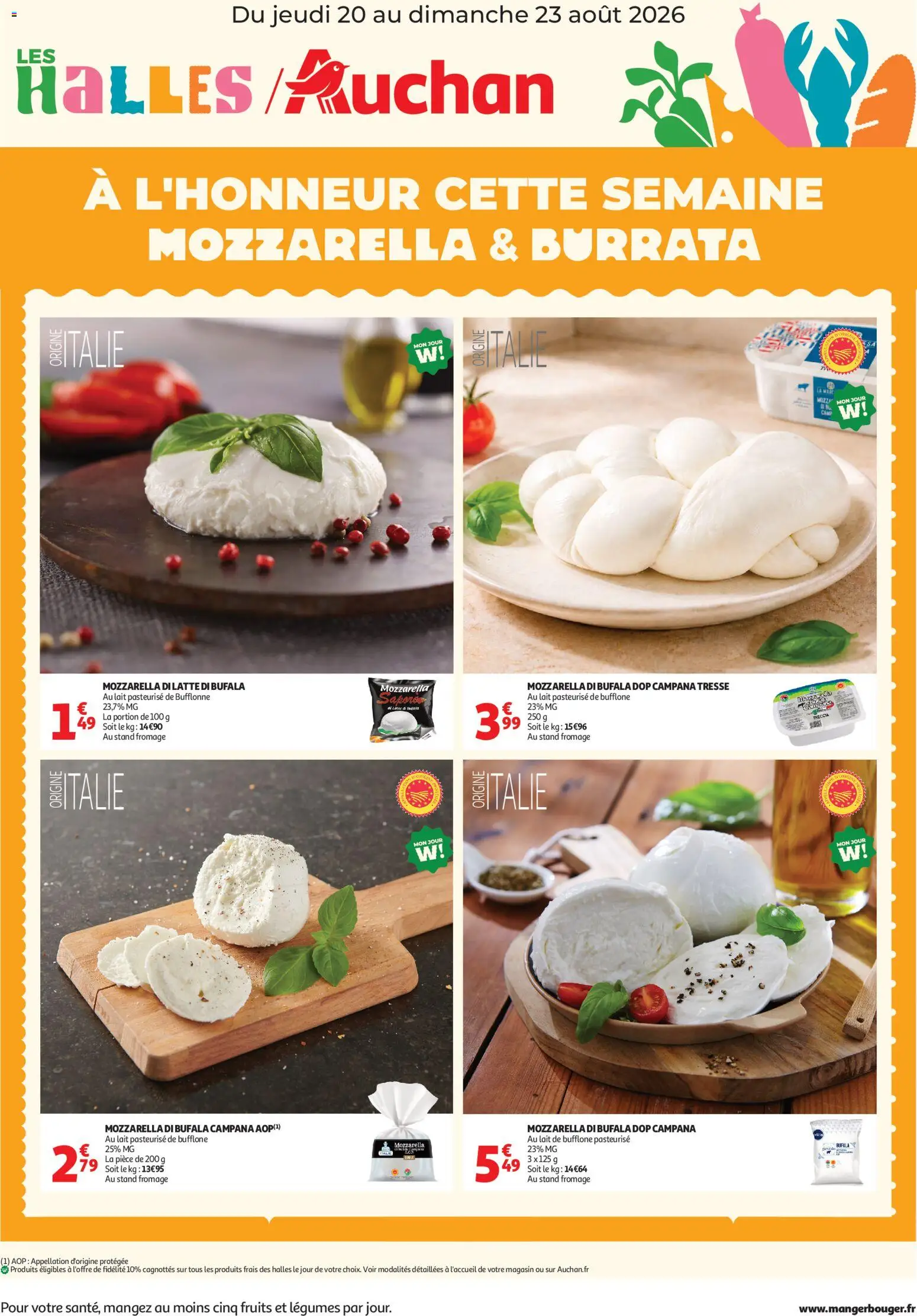 {H1} | Pagina: 1 | Producten: Mozzarella, La, Burrata