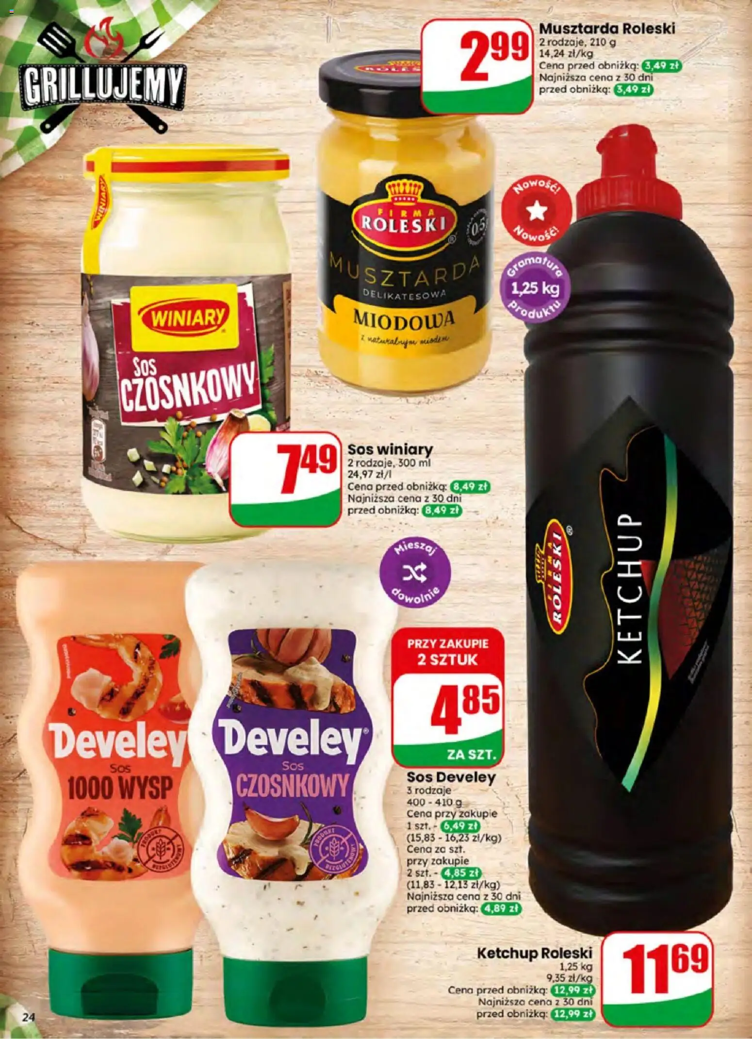 Dino gazetka od 24.06.2026 | Strona: 24 | Produkty: Ketchup, Musztarda, Sos