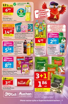 Pogląd oferty "Auchan gazetka" - ważna od 21.05.2026 | Strona: 7 | Produkty: Karta, Olej, Płatki, Pieprz