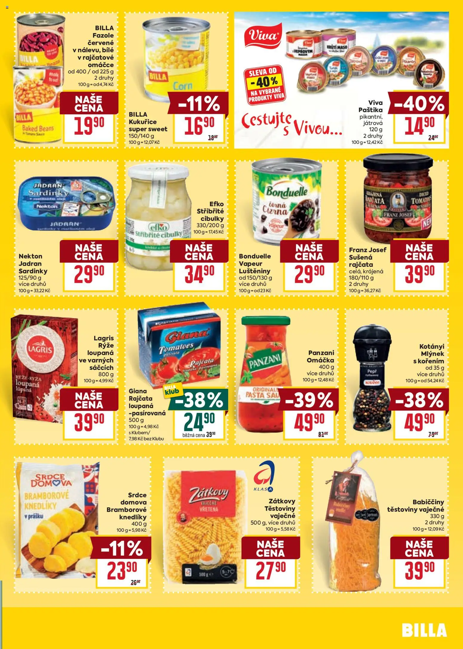 Billa Velký leták od 13.05.2026 | Strana: 21 | Produkty: Rajčata, Mlýnek, Sardinky, Paštika