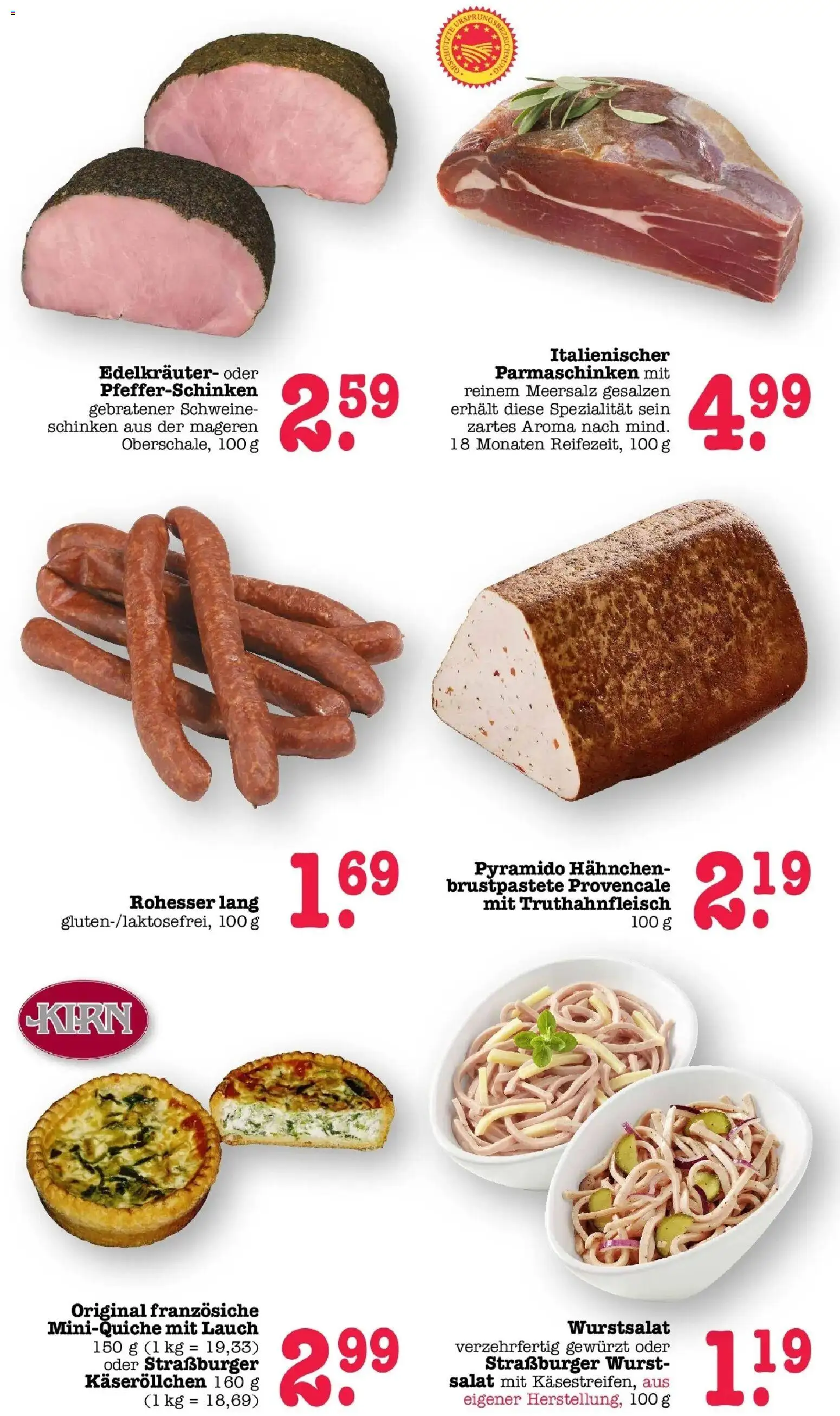 E center Prospekt Achern (ab 31.08.2026) zum Blättern | Seite: 5 | Produkte: Hahnchen, Wurst, Schinken, Salat