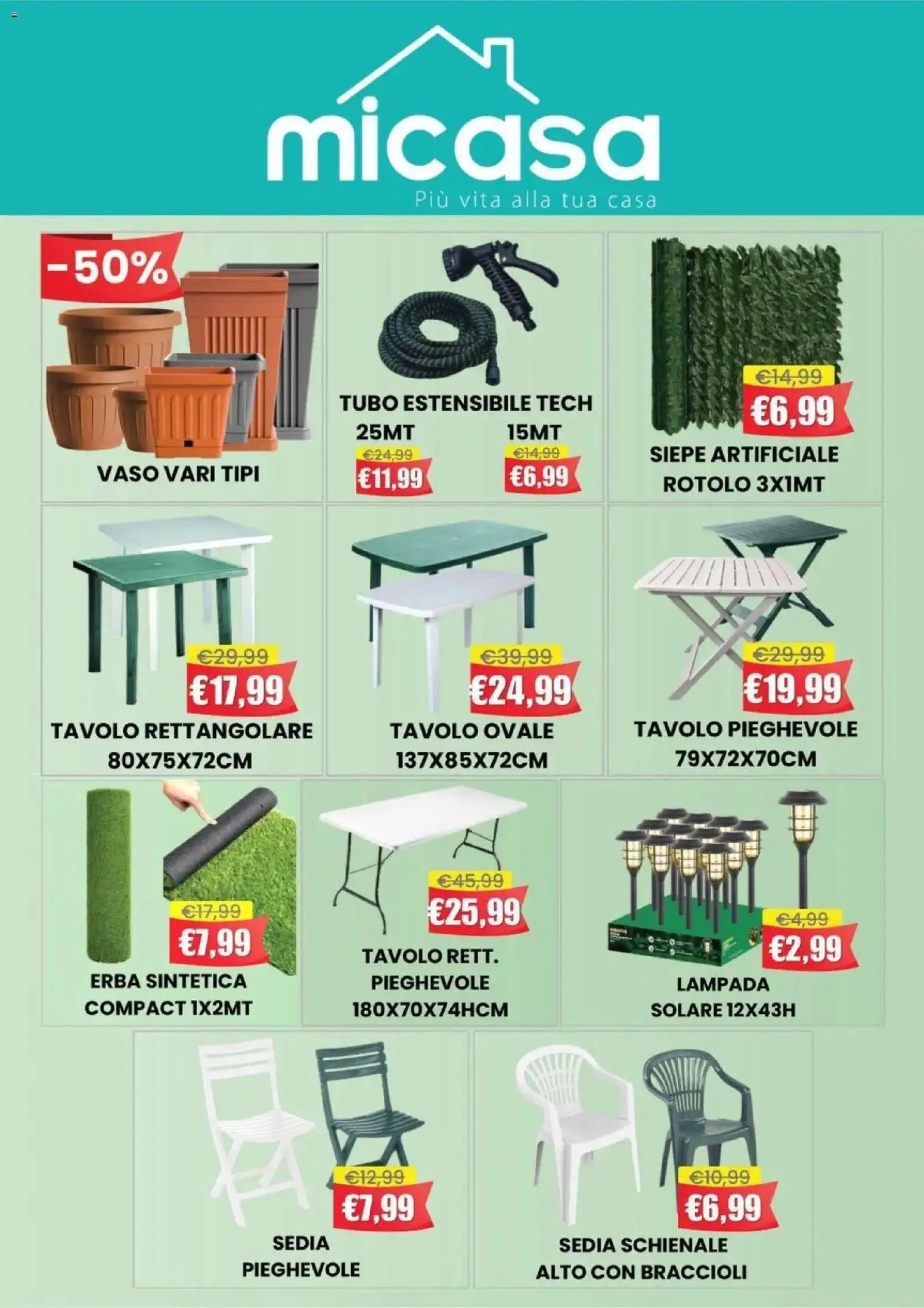 Volantino Offerte del 21.04.2026 | Pagina: 3 | Prodotti: Tubo, Tavolo, Sedia, Lampada