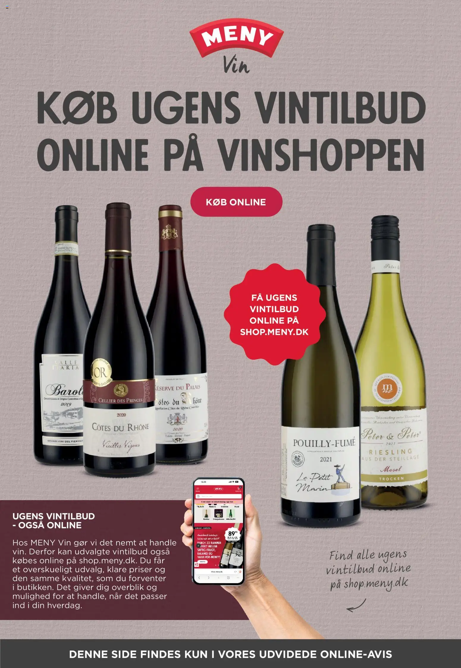 Meny tilbudsavis – gyldig fra 24.04.2026 | Side: 30 | Produkter: Rammer, Vin, Søm