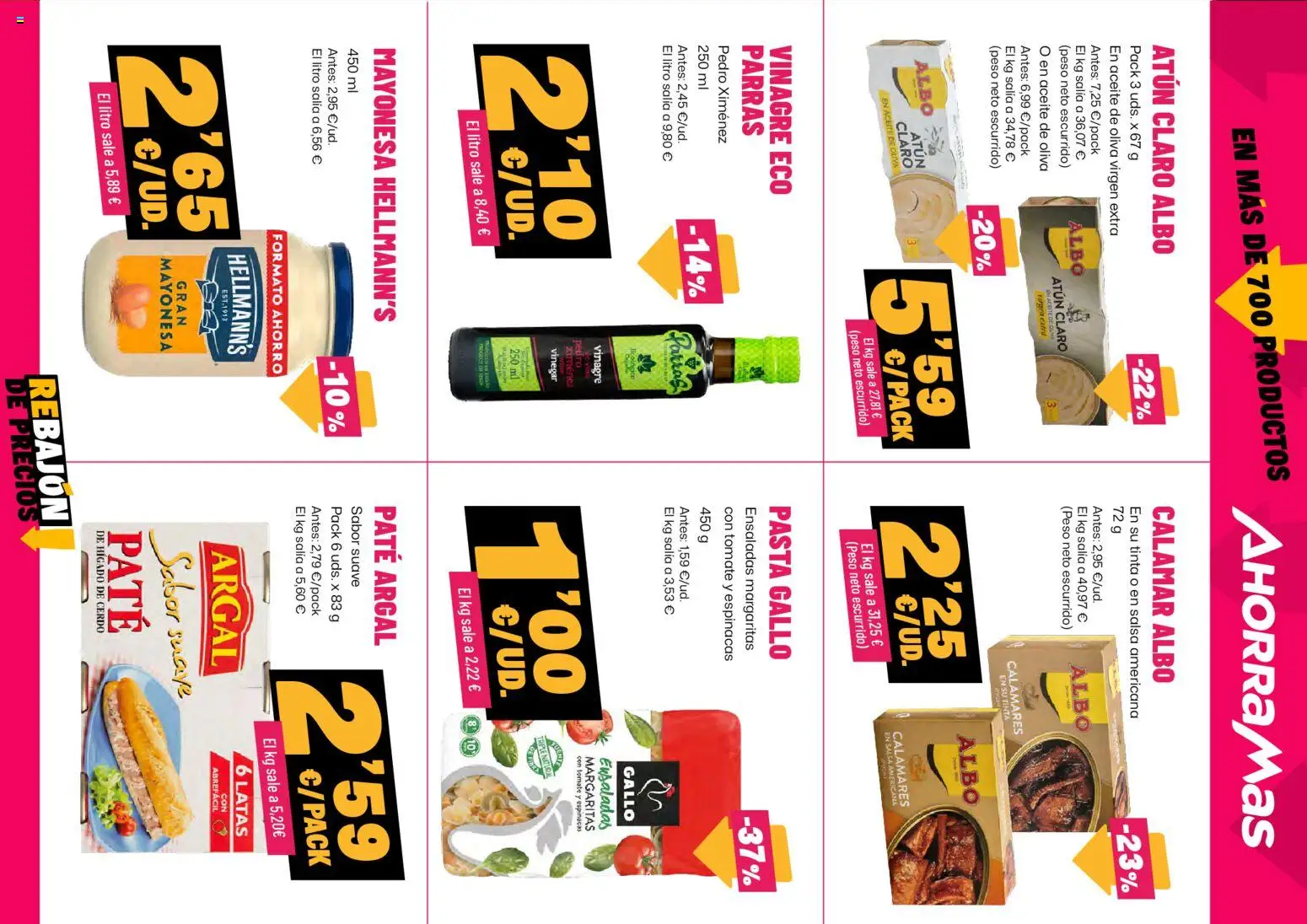 AhorraMas folleto │ válido desde el 09/07/2026 | Página: 15 | Productos: Πορσελάνη, Οθόνη προβολής, Peso, Atún claro