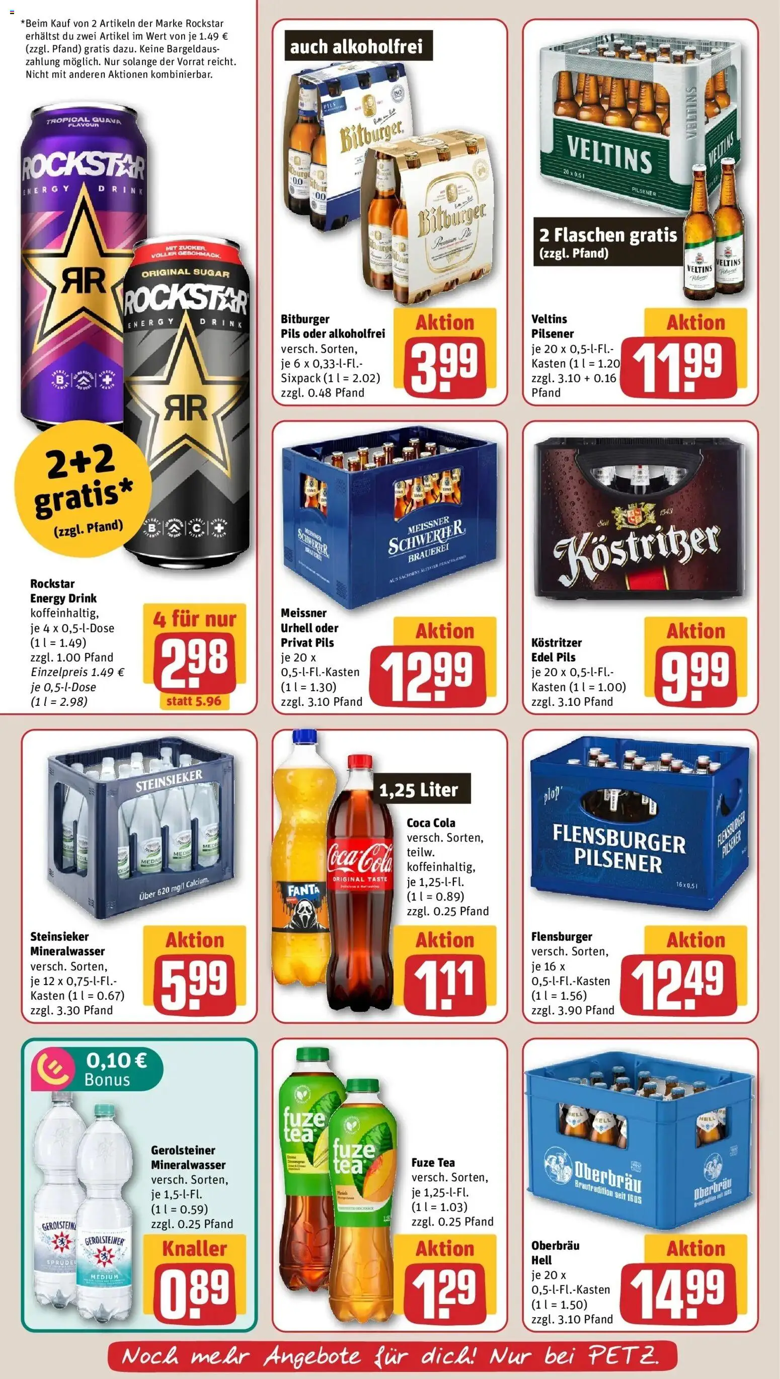 REWE Prospekt ab 07.09.2026 zum Blättern » Angebote | Seite: 18 | Produkte: Bitburger, Coca cola, Fanta, Cola