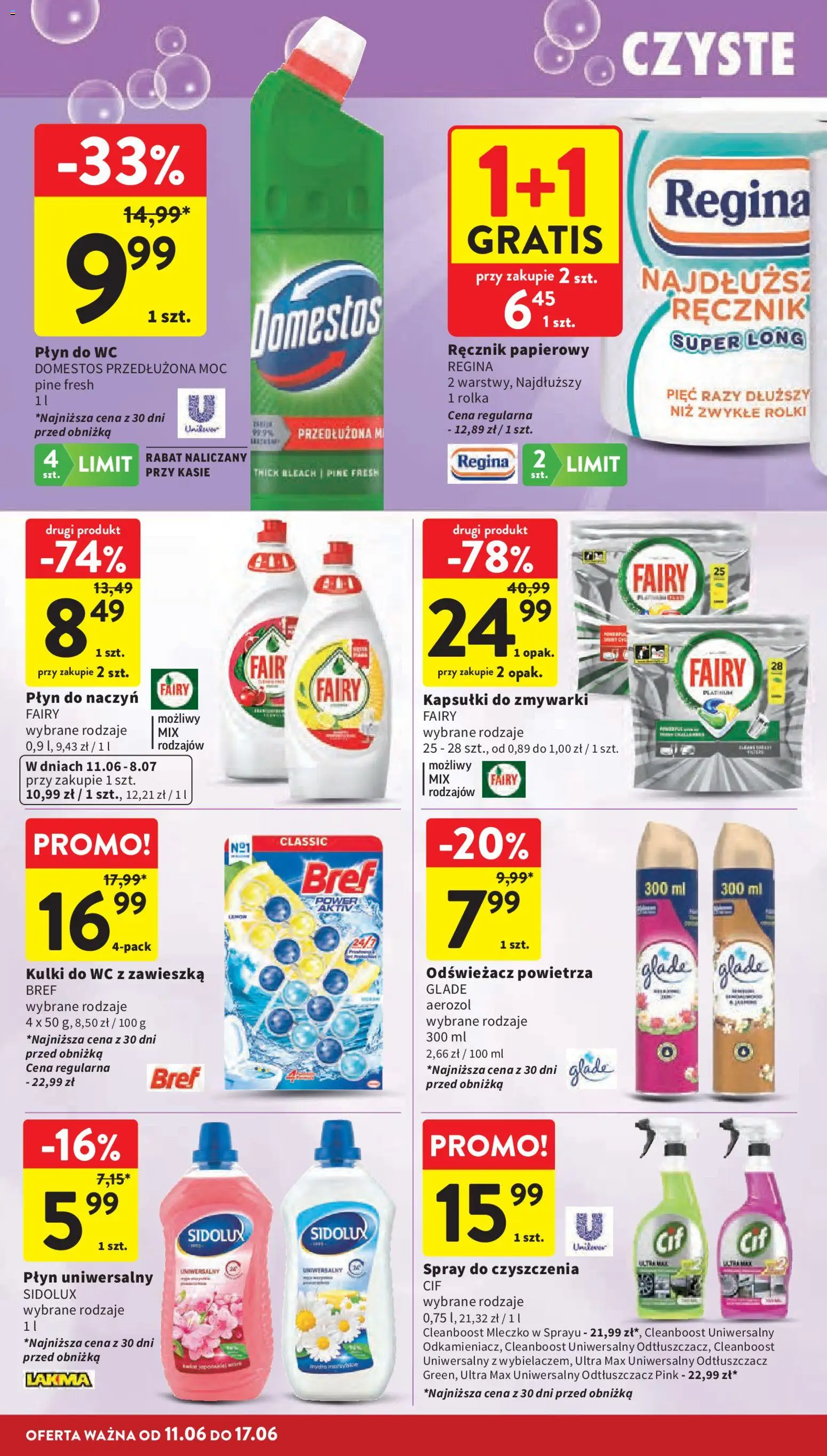 Intermarche gazetka od 11.06.2026 | Strona: 42 | Produkty: Odświeżacz, Odświeżacz powietrza, Fairy, Kapsułki do zmywarki