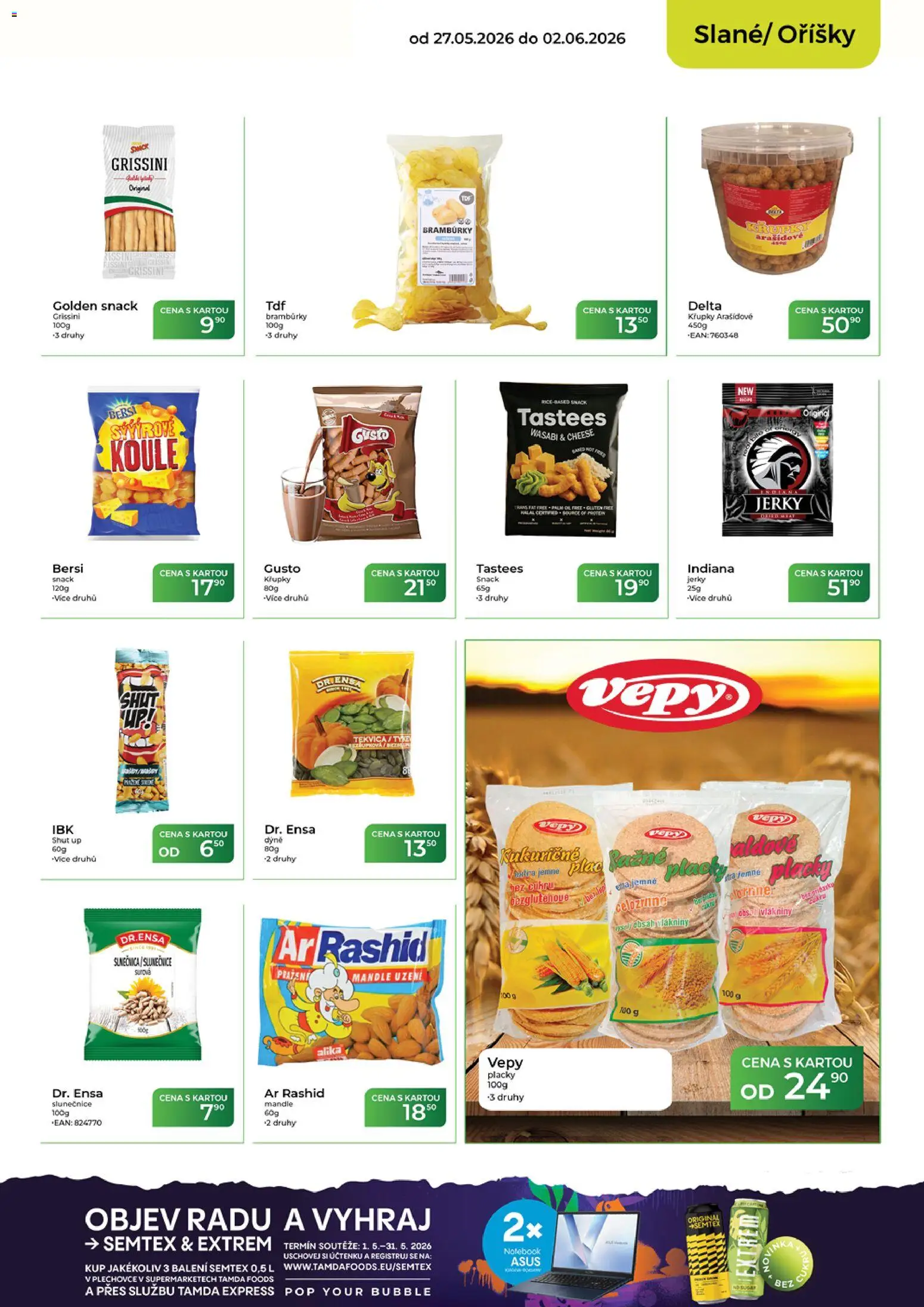 Tamda Foods leták od 27.05.2026 | Strana: 37 | Produkty: Grissini, Dýně, Křupky, Jerky