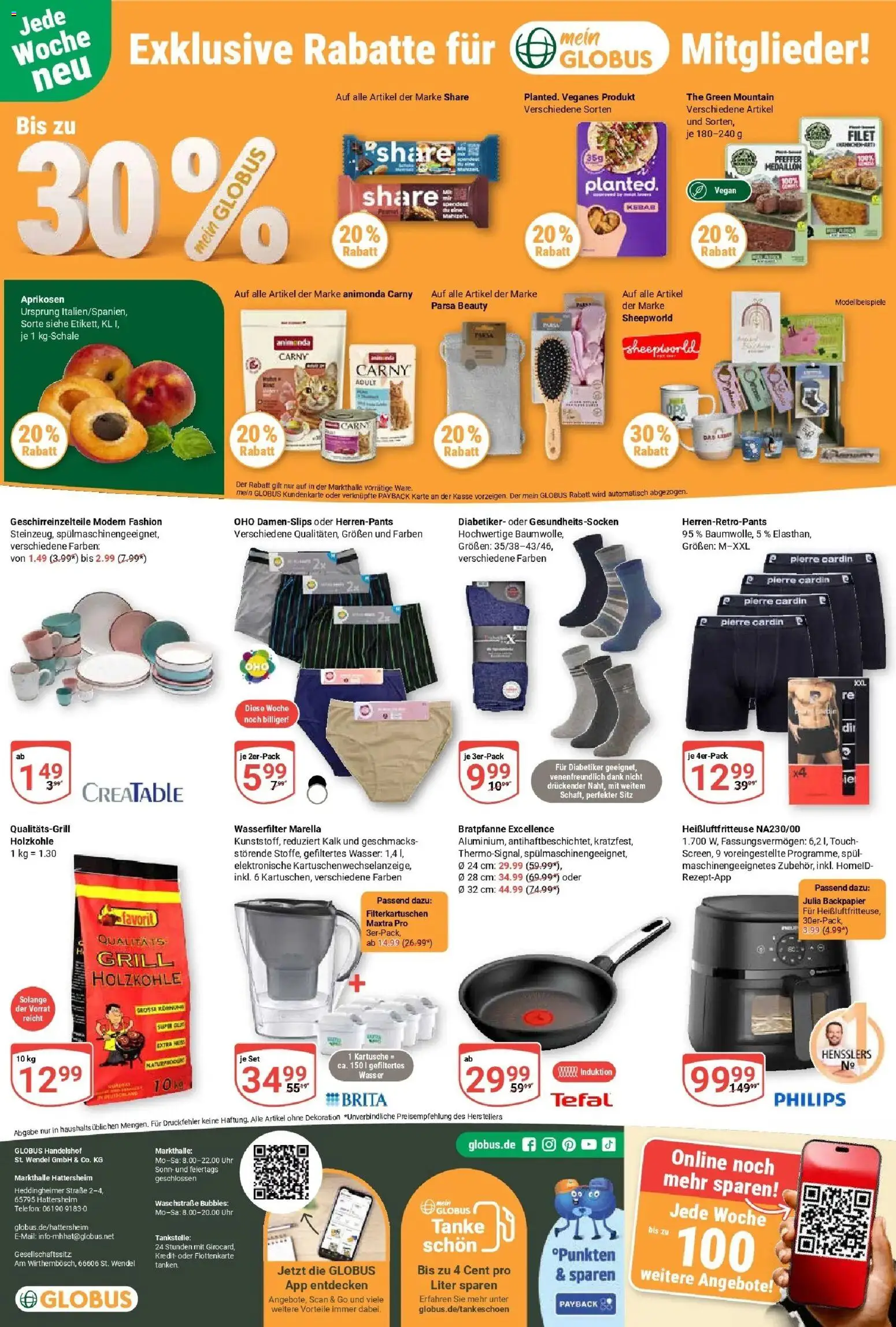 Globus Prospekt Hattersheim (ab 03.08.2026) » Angebote online | Seite: 27 | Produkte: Grill, Wasser, Heißluftfritteuse, Uhr