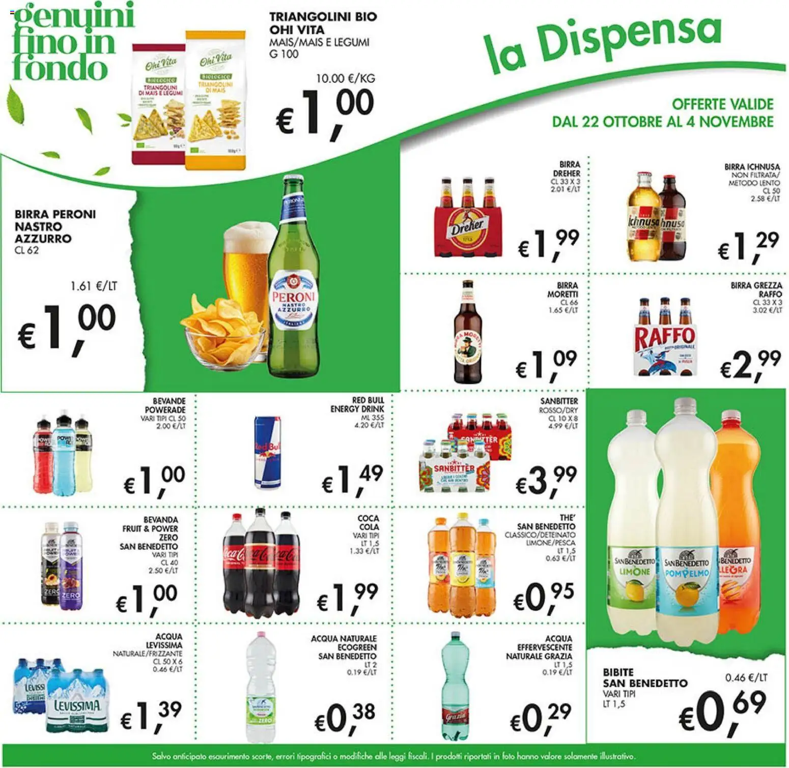 Volantino Coal del 22/10/2026 | Pagina: 15 | Prodotti: Legumi, Bibite, Red Bull, Coca Cola