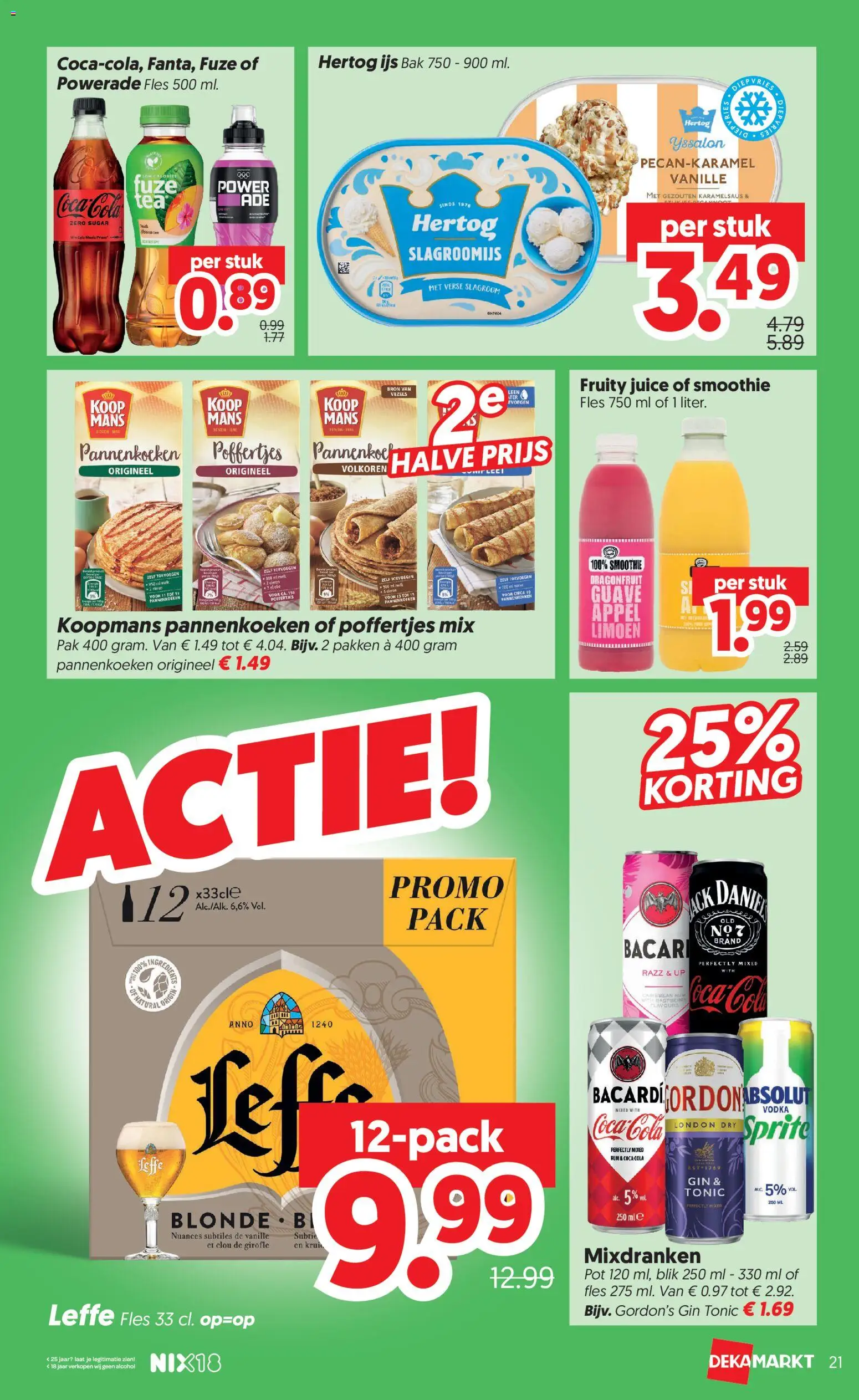 {H1} | Pagina: 23 | Producten: Smoothie, Sprite, Rum, Appel