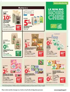Auchan - Prévisualisation de YAOURT NATURE BIO VRAI, YAOURT NATURE BIO VRAI 4x125g 500g valide à partir de 29/09/2026 | Page: 31