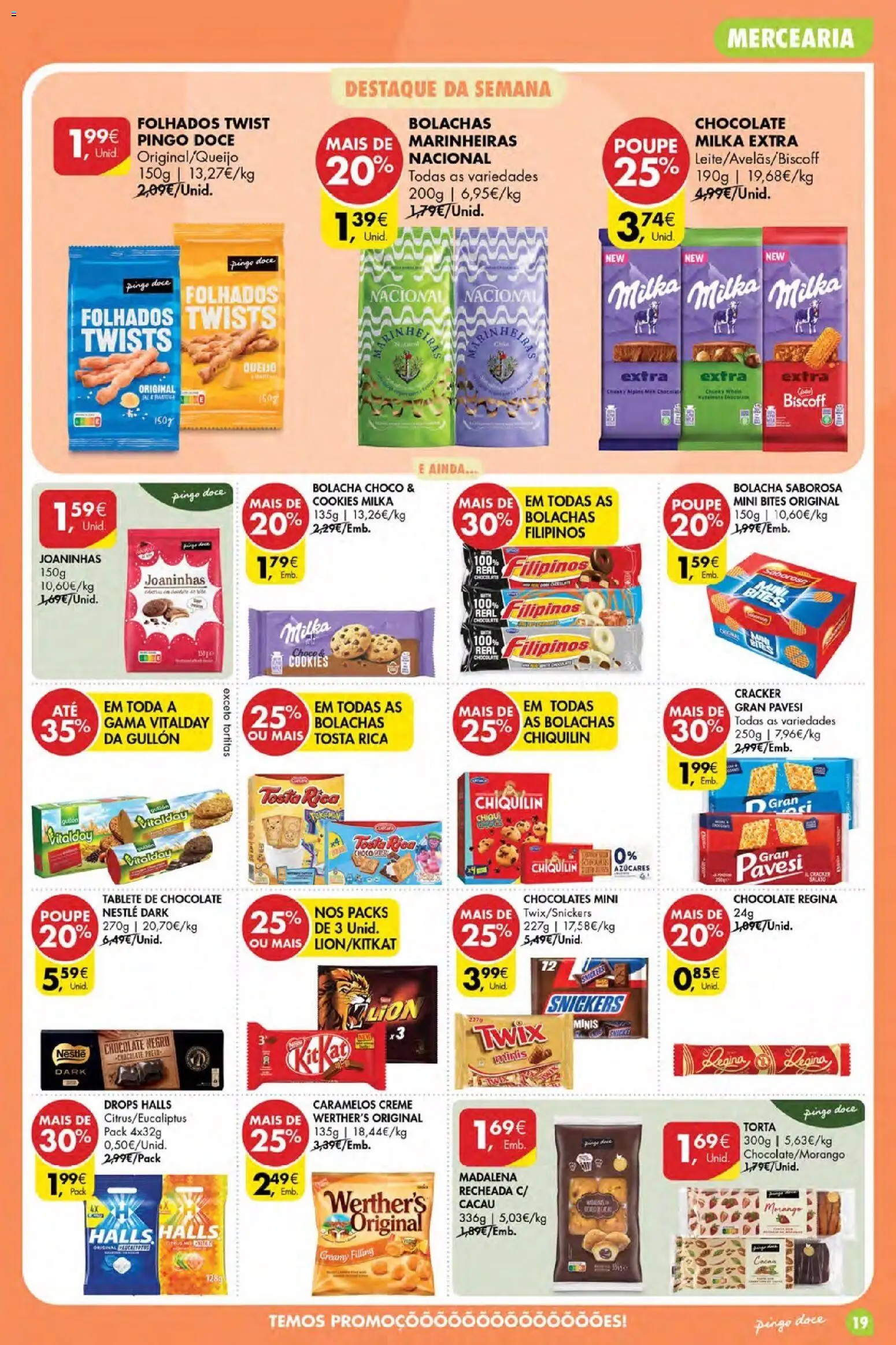 Pingo Doce Poupe Esta Semana Açores │ válido de 28.05.2026 | Página: 19 | Produtos: Filipinos, Bolachas, Chocolates, Chocolate