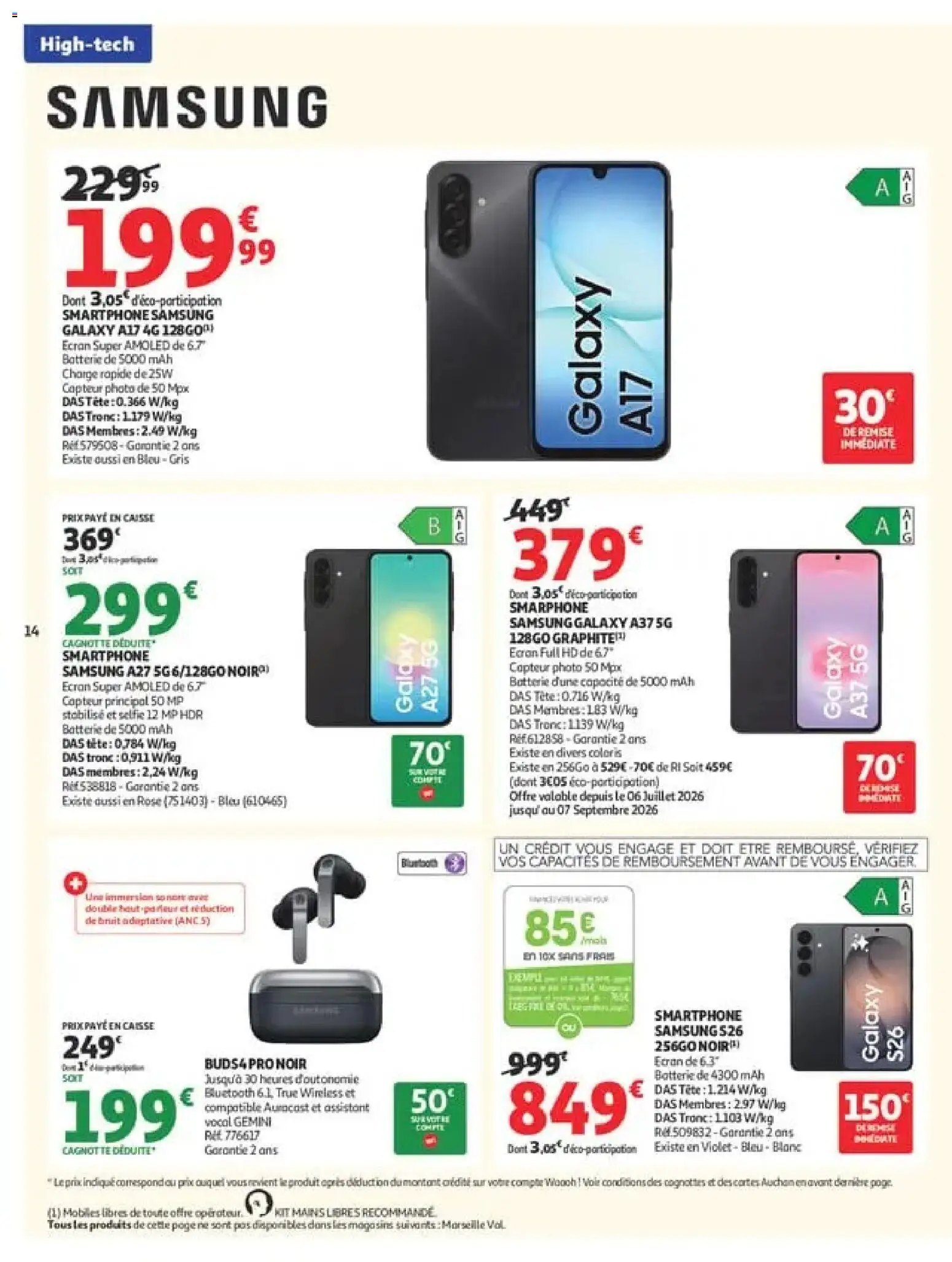{H1} | Page: 14 | Produits: Smartphone, Batterie