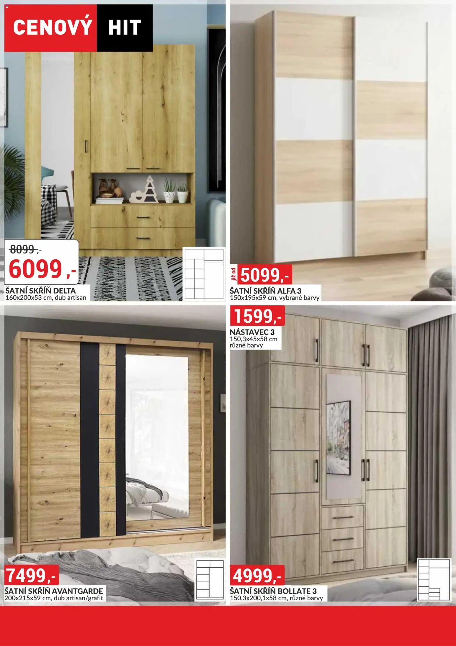 BAUMAX leták - Objevte svět nábytku od 01.08.2026 | Strana: 51 | Produkty: Šatní skříň, Barvy, Skříň