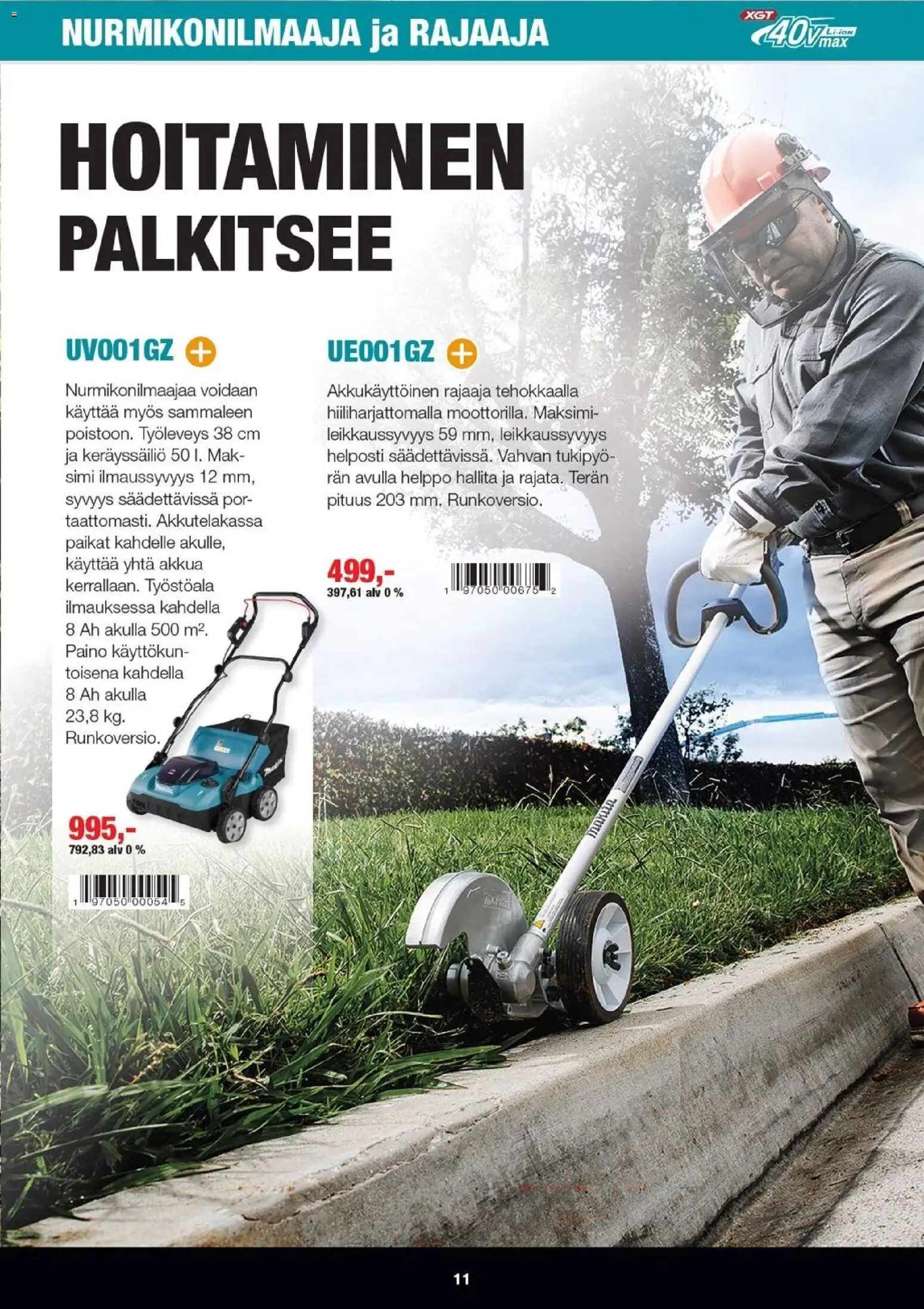 Makita tarjoukset - XGT esite 2026 – voimassa 07.04.2026 alkaen | Sivu: 11
