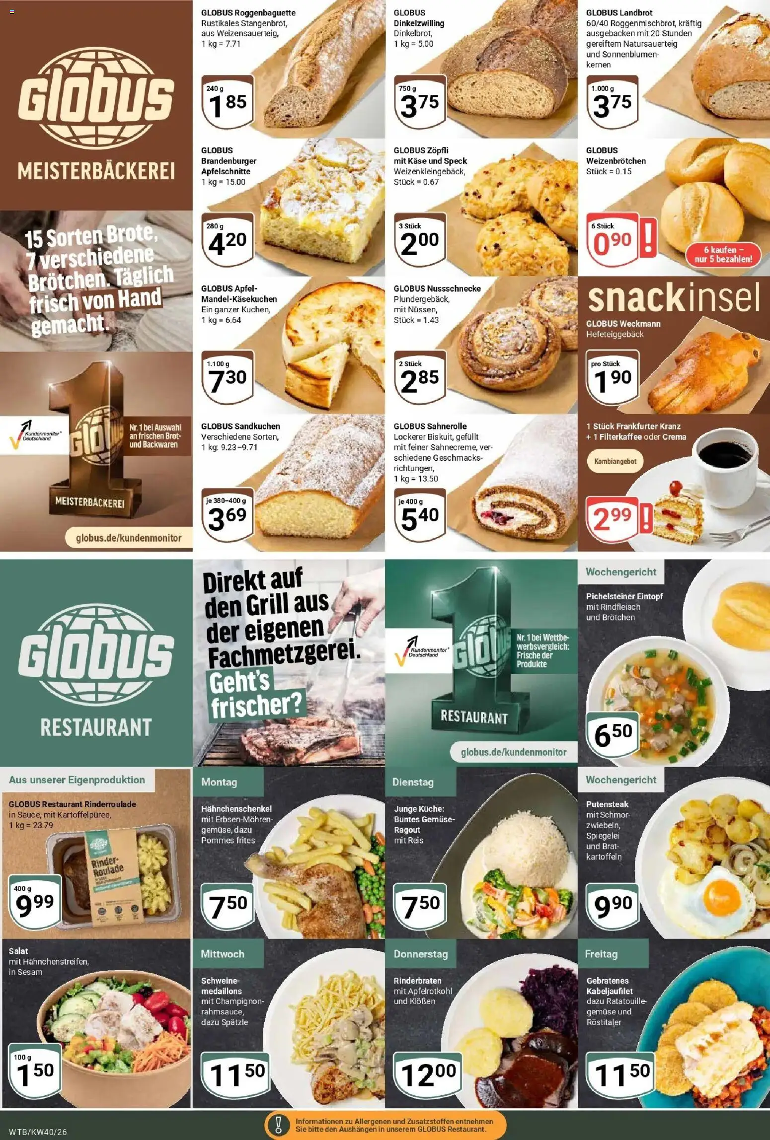Globus Prospekt Wächtersbach (ab 28.09.2026) » Angebote online | Seite: 10 | Produkte: Rinderbraten, Pommes frites, Gemüse, Rindfleisch