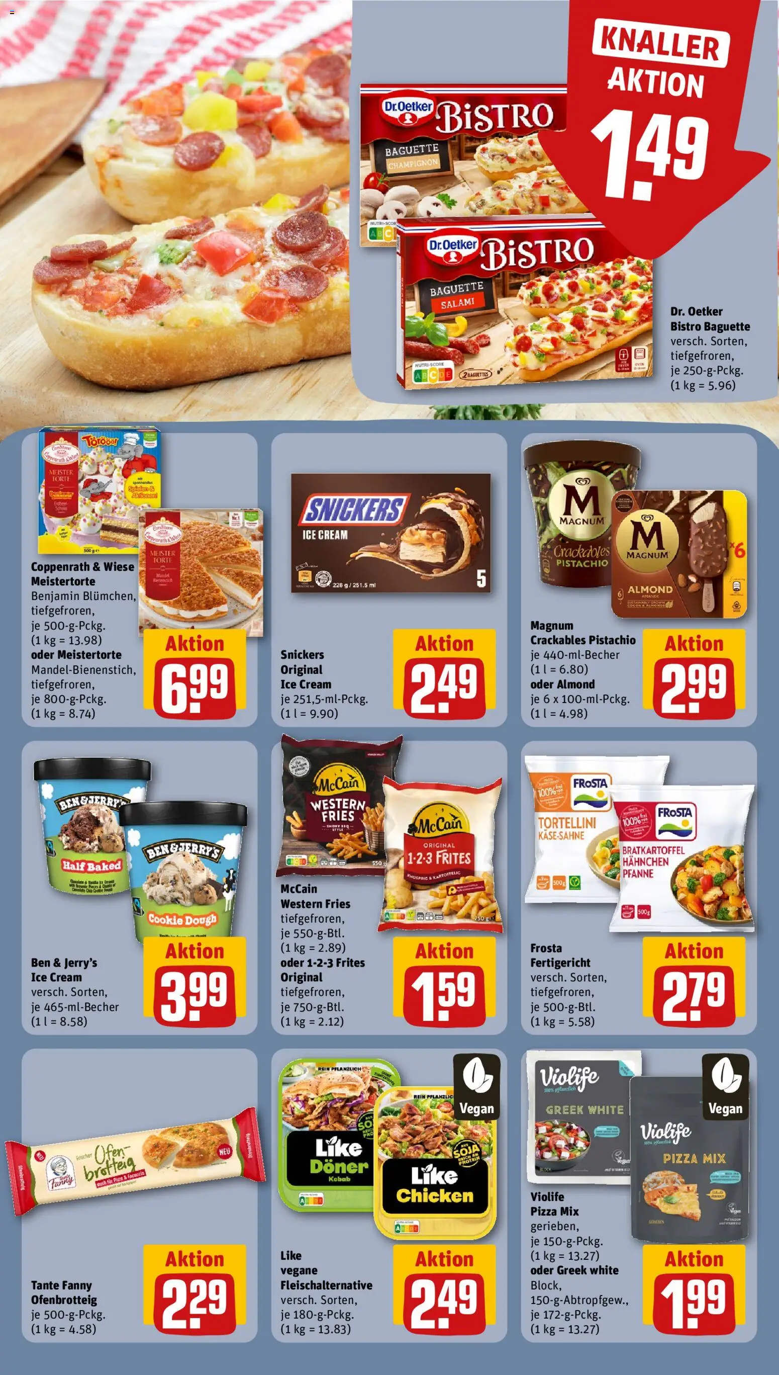 Rewe Prospekt – gültig ab 27.07.2026 | Seite: 12 | Produkte: Ofen, McCain, Snickers, Salami
