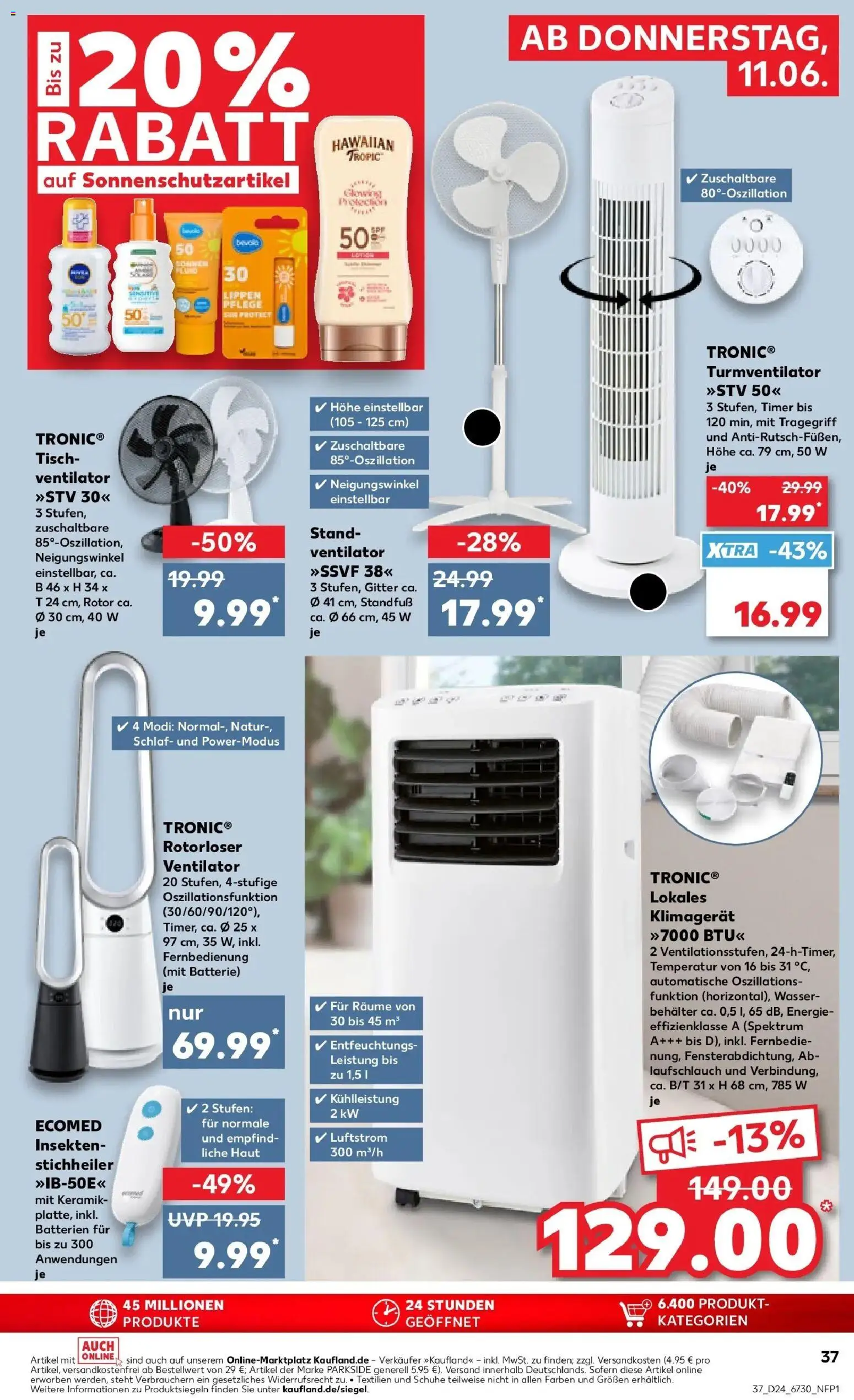 Kaufland Prospekt Greifswald – gültig ab 08.06.2026 | Seite: 46 | Produkte: Tisch, Batterie, Wasser, Klimagerät
