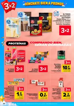 Vista previa Barritas de proteína chocolate con frambuesa con colágeno Betty's 50 g (1) o chocolate blanco y coco Joe's 45 g (2) WEIDER, Barritas de proteína chocolate con frambuesa con colágeno Betty's 50 g (1) o chocolate blanco y coco Joe's 45 g (2) WEIDER válido desde el 24/09/2026 | Página: 48