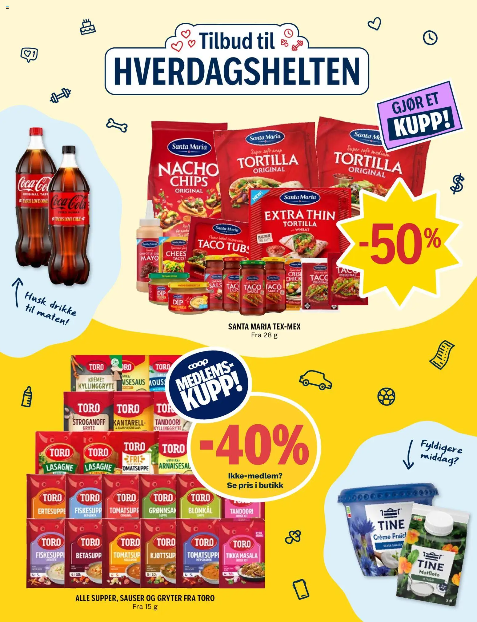 {H1} | Side: 4 | Produkter: Chips, Tortilla, Cola, Sauser