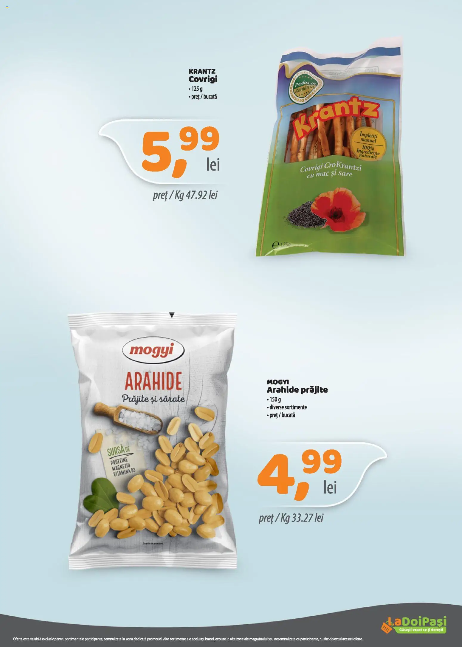Noul catalog LaDoiPași – valabil de la 01.09.2026 | Pagină: 7 | Produse: Proteine, Arahide, Sare