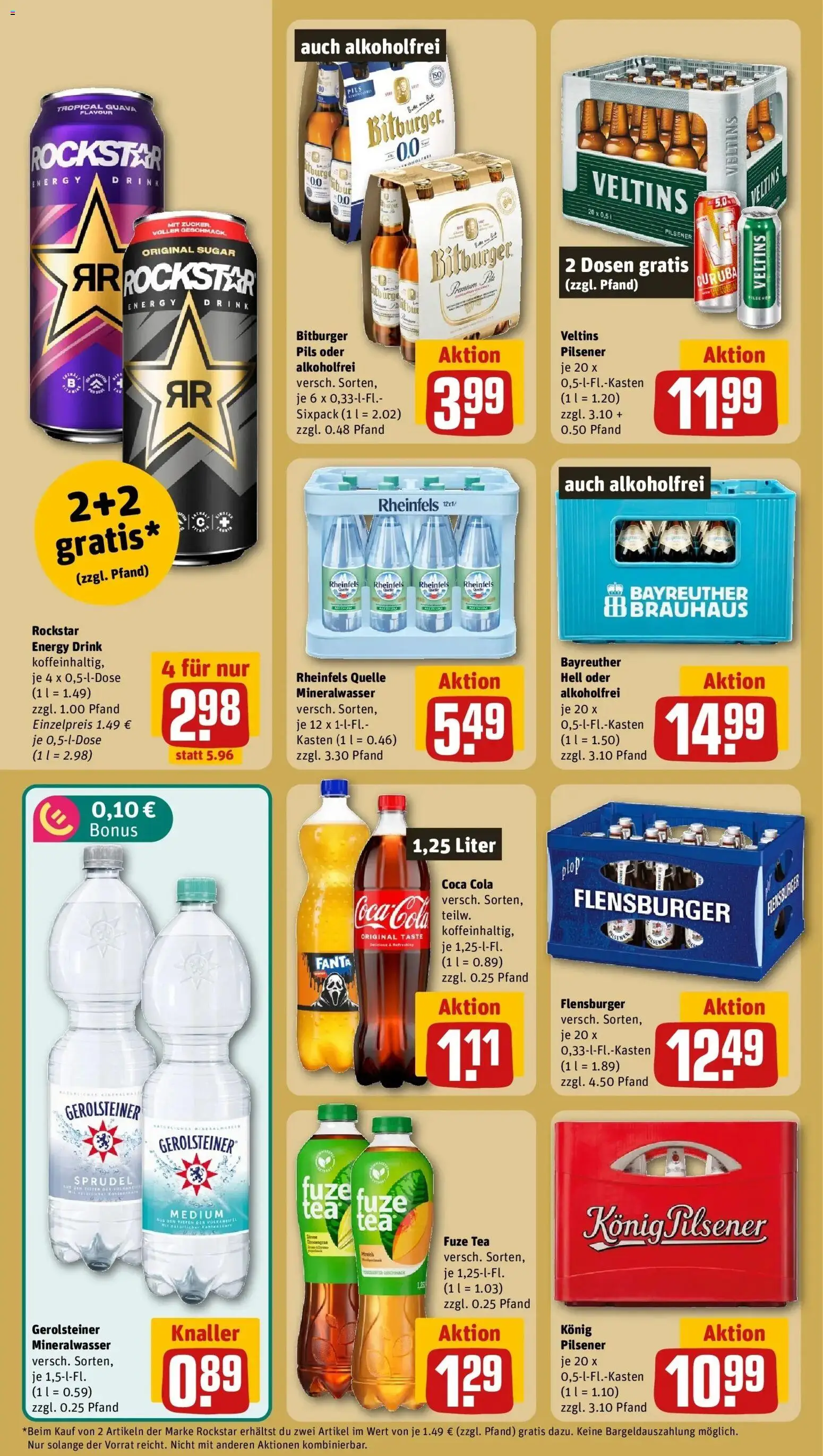 REWE Prospekt ab 07.09.2026 zum Blättern » Angebote | Seite: 22 | Produkte: Fanta, Zucker, Veltins, Rheinfels quelle