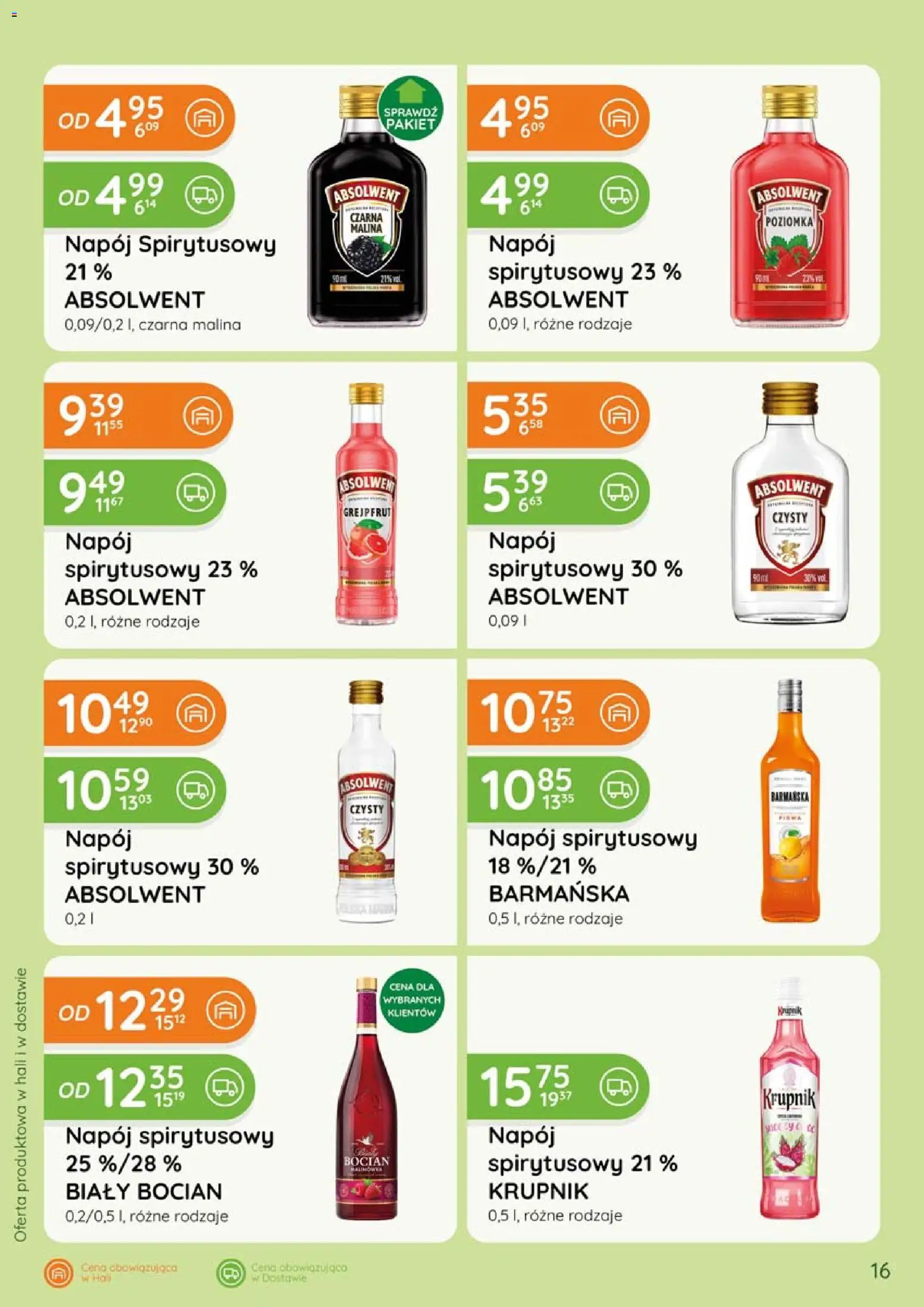 Eurocash gazetka - Katalog Alkoholowy od 01.05.2026 | Strona: 16 | Produkty: Malina, Grejpfrut