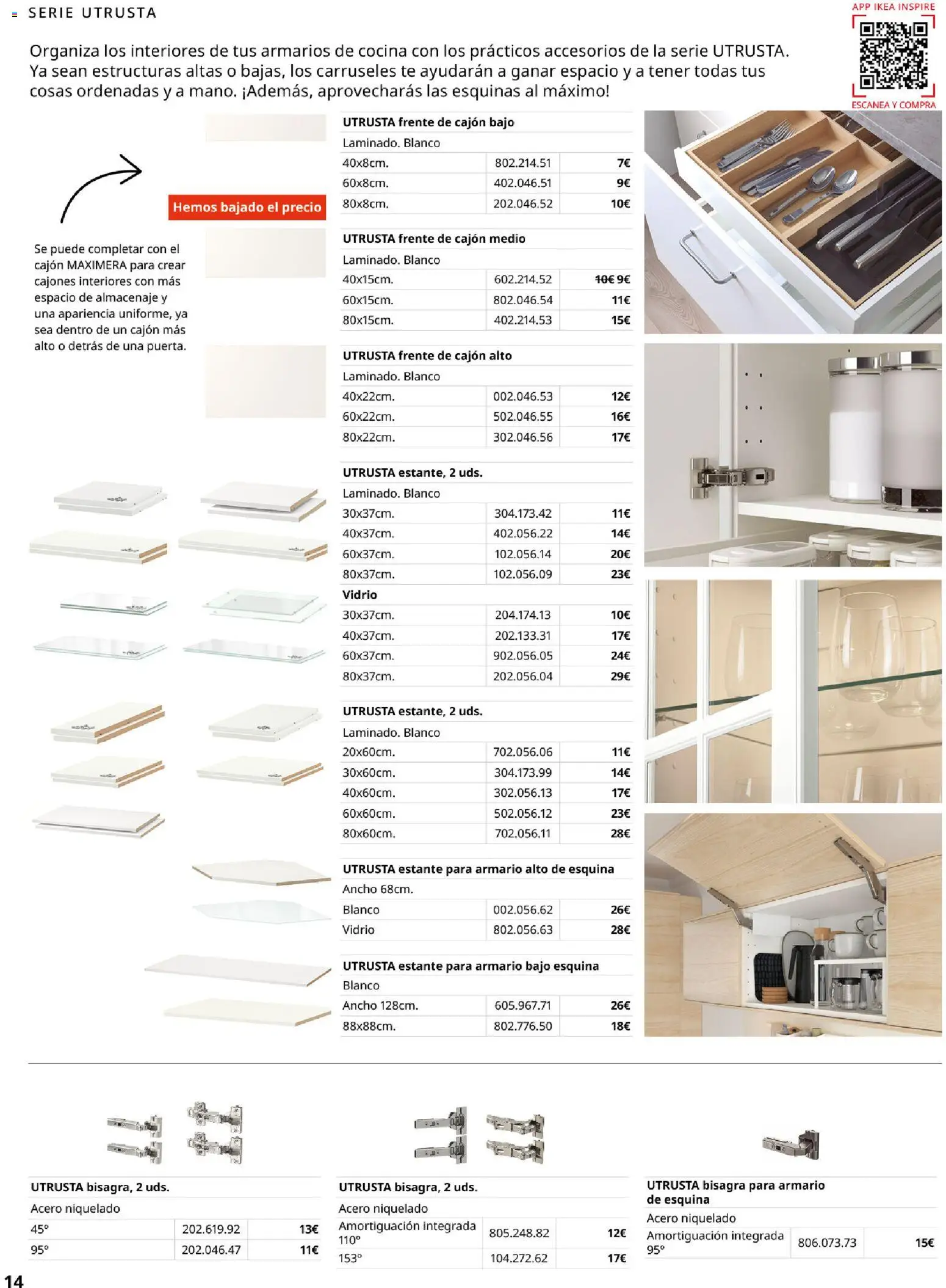 Catálogo IKEA Cocinas │ válido desde el 01.02.2026 | Página: 14 | Productos: Té, Cocina, Almacenaje, Estante