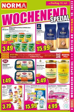 Norma Flugblatt ab 06.07.2026 gültig | Seite: 15 | Produkte: Erbsen, Bad, Kaffee, Reinigungstücher