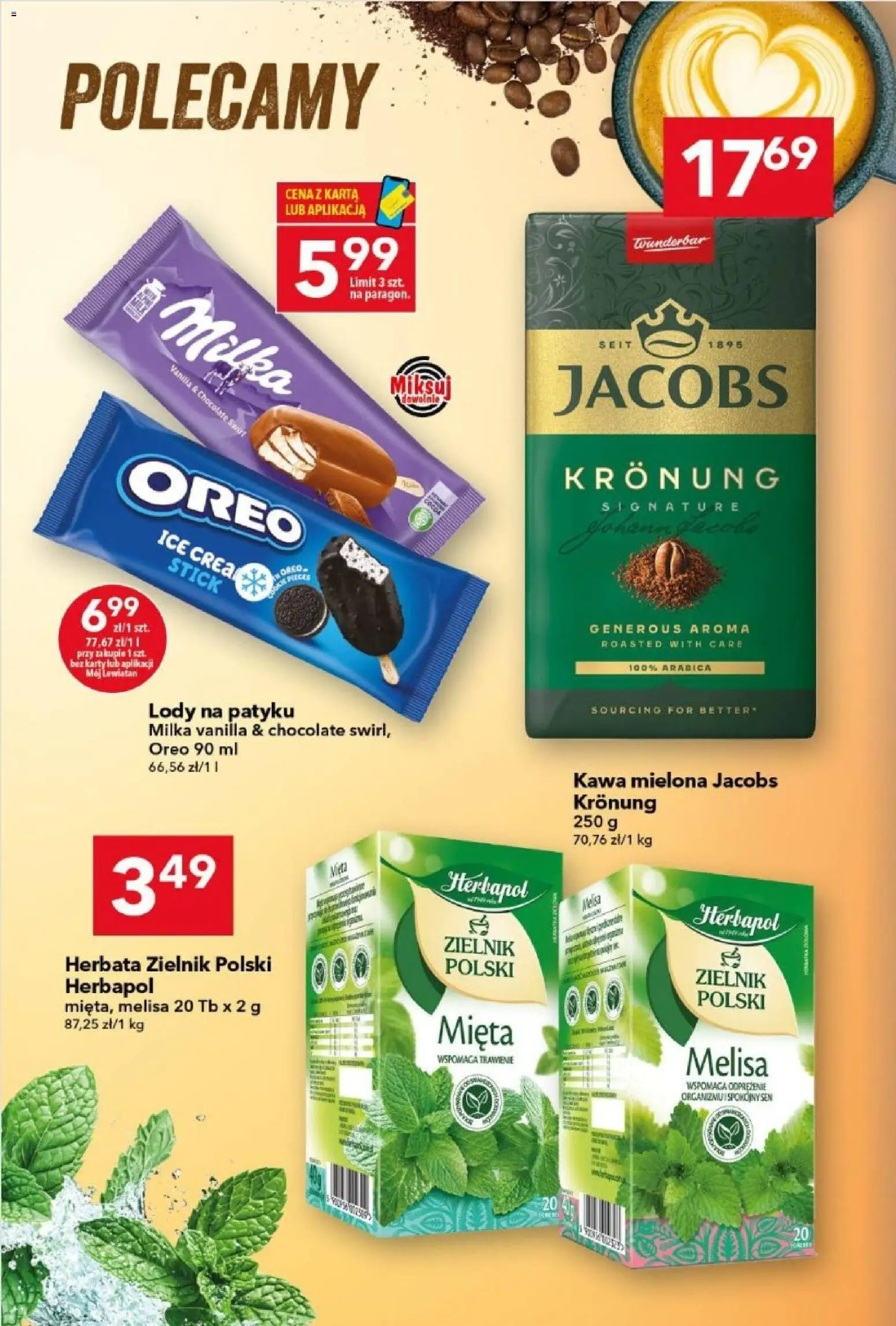Lewiatan gazetka od 27.08.2026 | Strona: 6 | Produkty: Karta, Milka, Herbata, Kawa mielona