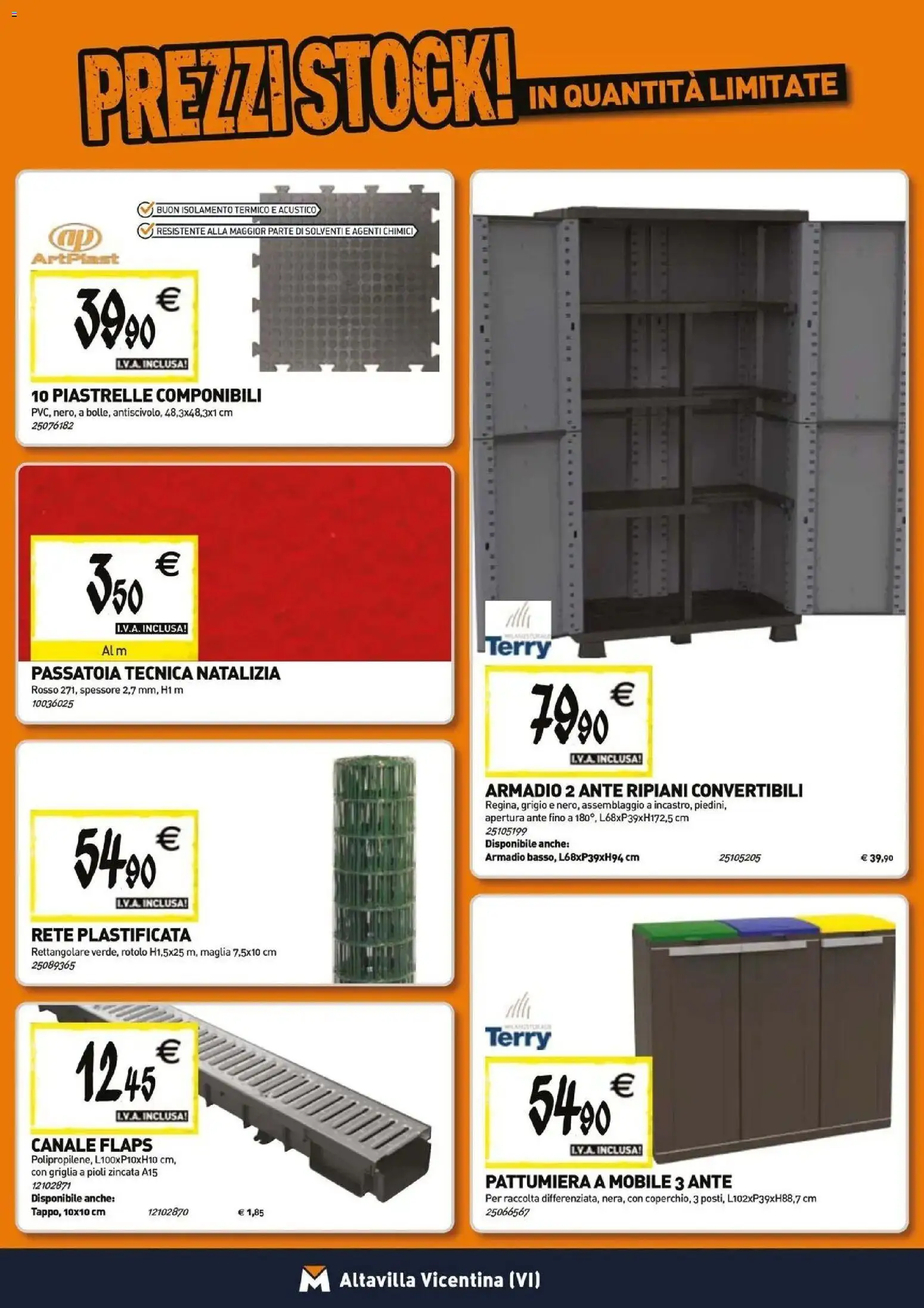 Nuovo TECNOMAT catalogo Altavilla Vicentina dal 29/10/2026 > offerte anteprima 🛍️ | Pagina: 15 | Prodotti: Mobile, Piastrelle, Griglia, Armadio