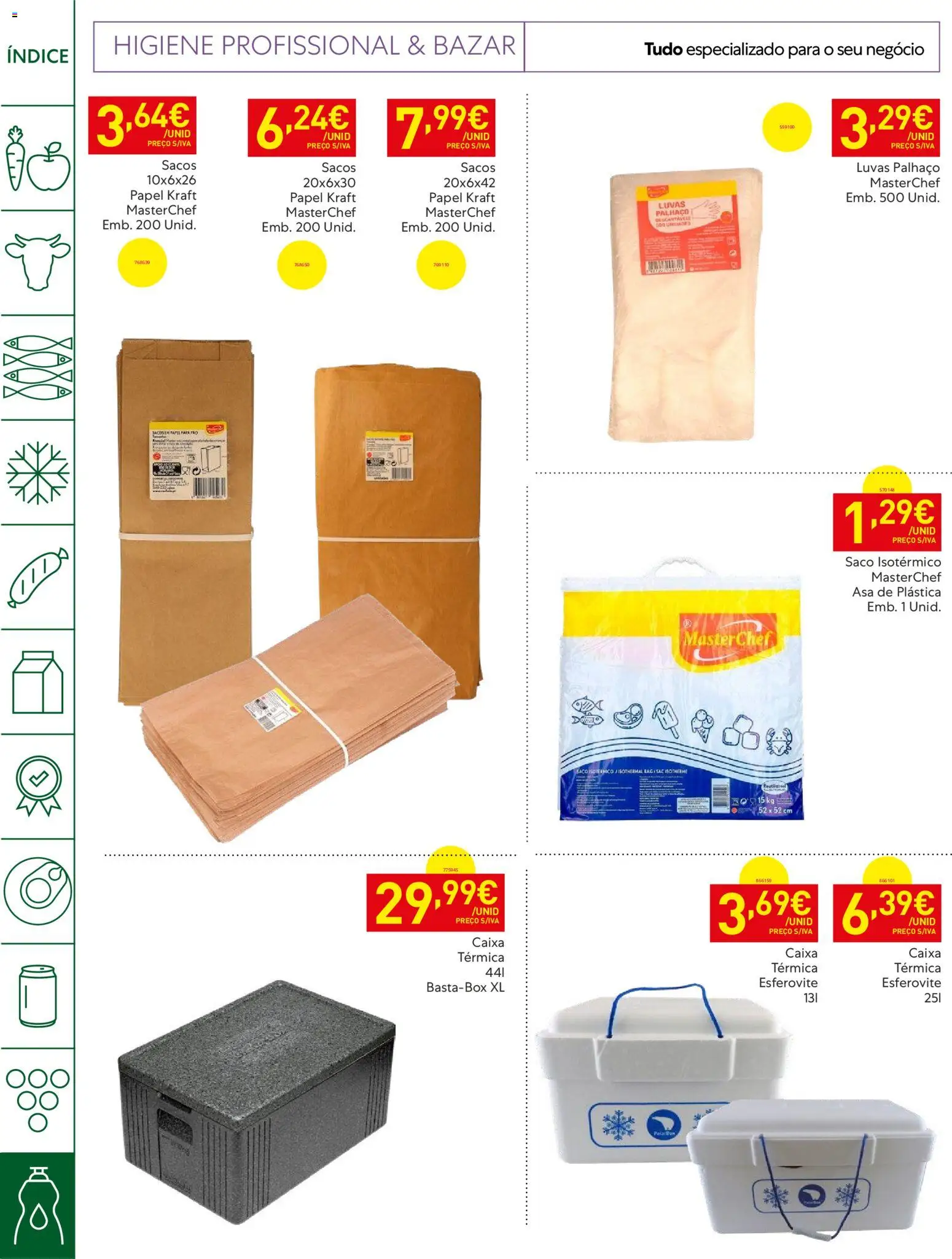 Recheio Horeca │ válido de 12.05.2026 | Página: 36 | Produtos: Luvas, Caixa térmica, Caixa