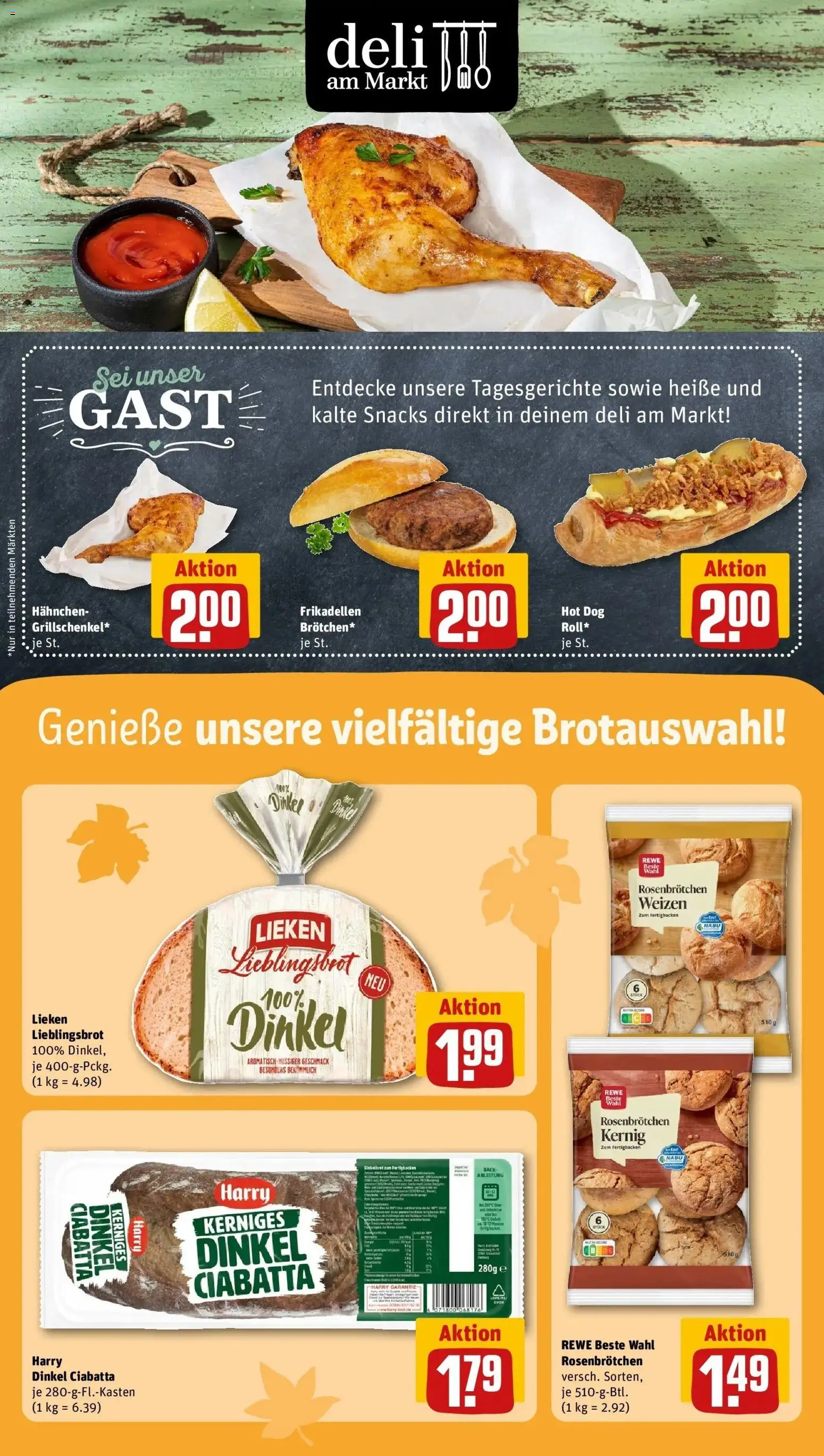 REWE Prospekt ab 12.10.2026 zum Blättern » Angebote | Seite: 9 | Produkte: Hahnchen
