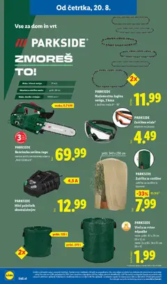 Lidl katalog akcije – veljaven od 20.08.2026 | Stran: 30 | Izdelki: Verižna žaga, Polnilnik